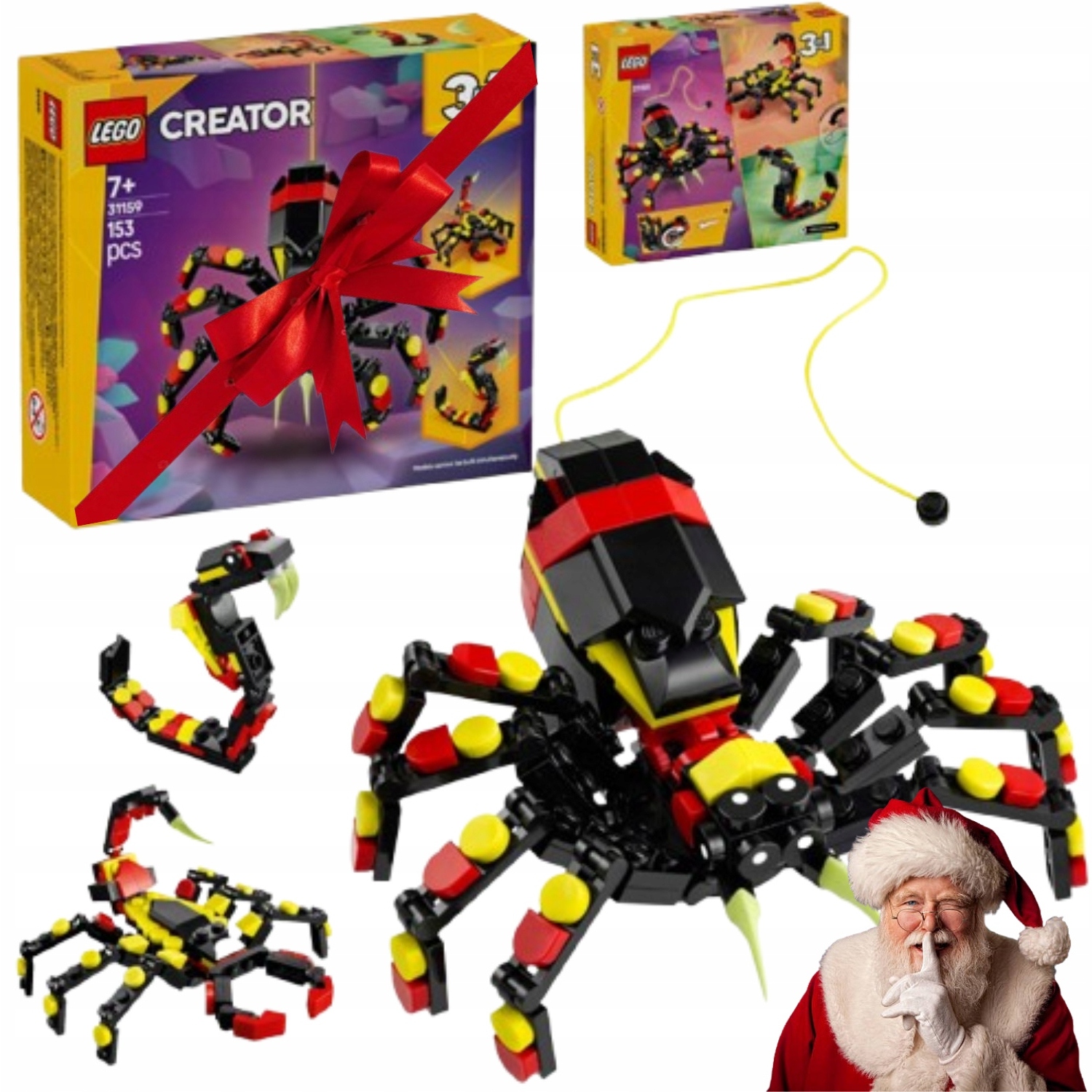 Lego Creator 3W1 Dzikie Zwierzęta: Niezwykły Pająk 31159 Dla Dzieci