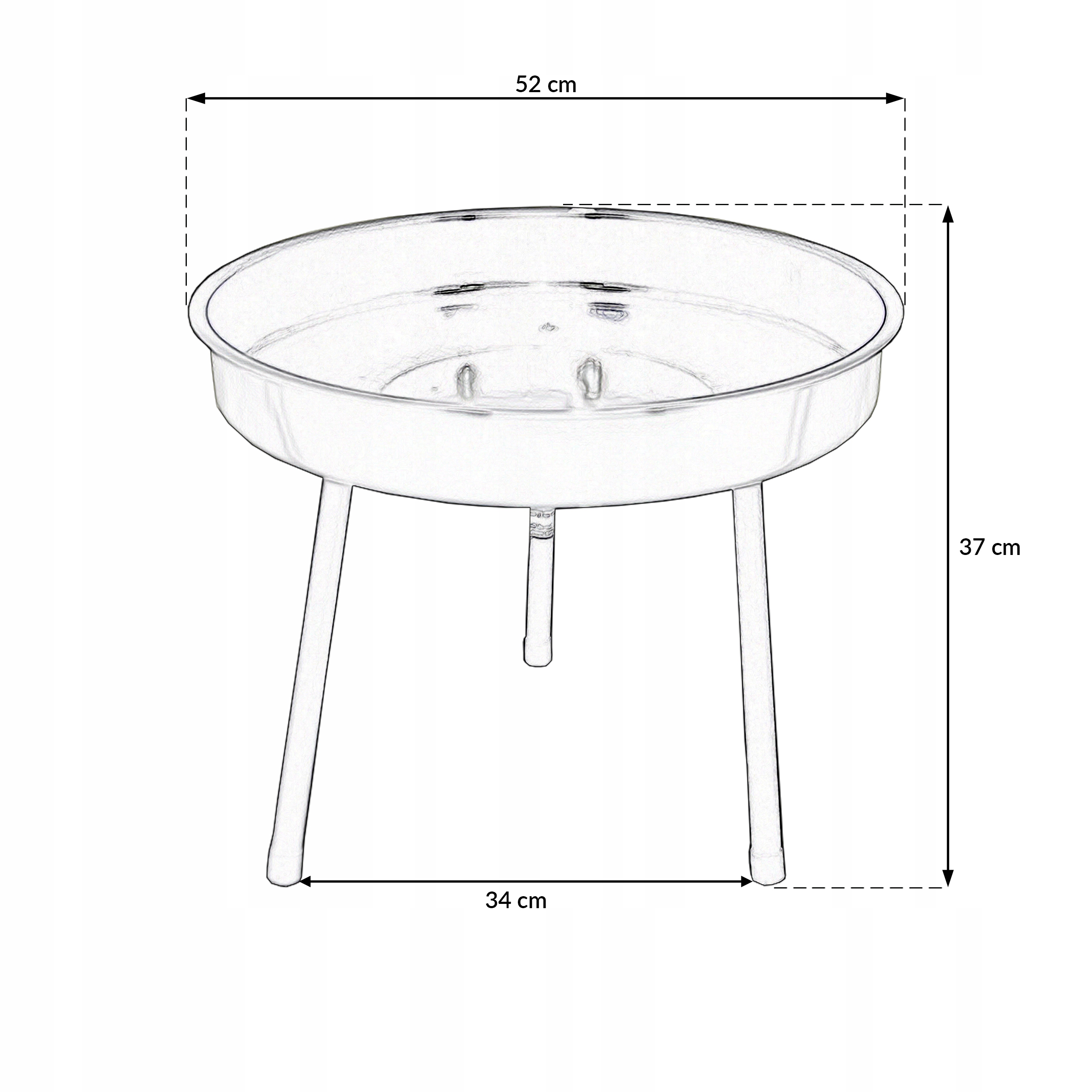 PALENISKO OGRODOWE 2w1 GRILL WĘGLOWY RUSZT BBQ 1000 Stan opakowania oryginalne