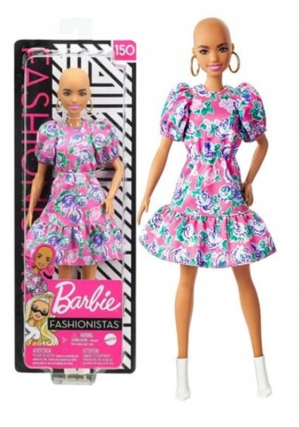 

Lalka Barbie Fashionistas nr 150 GHW64 Bez Włosów