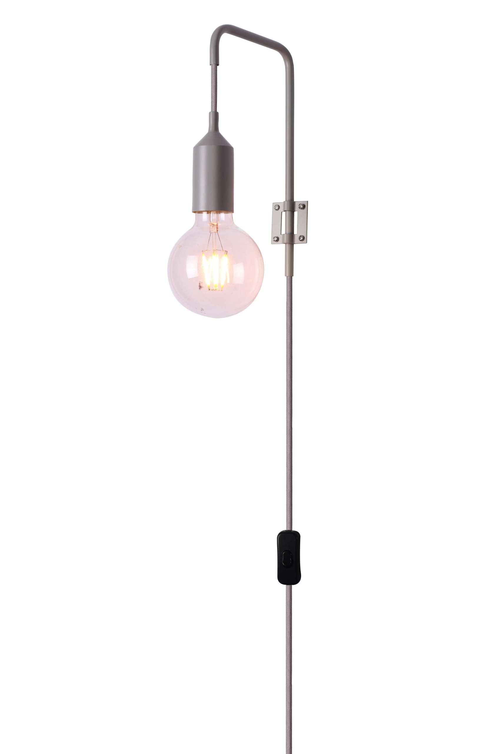 Nástěnné industriální svítidlo šedé 1X40W E27 Laren Ledea