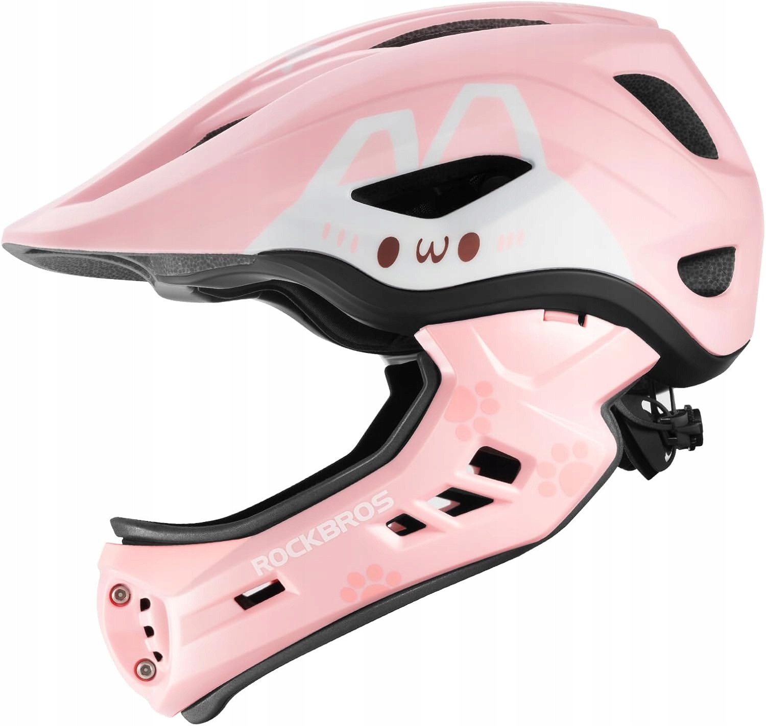 Rockbros dětská cyklistická přilba 48-52 cm růžová