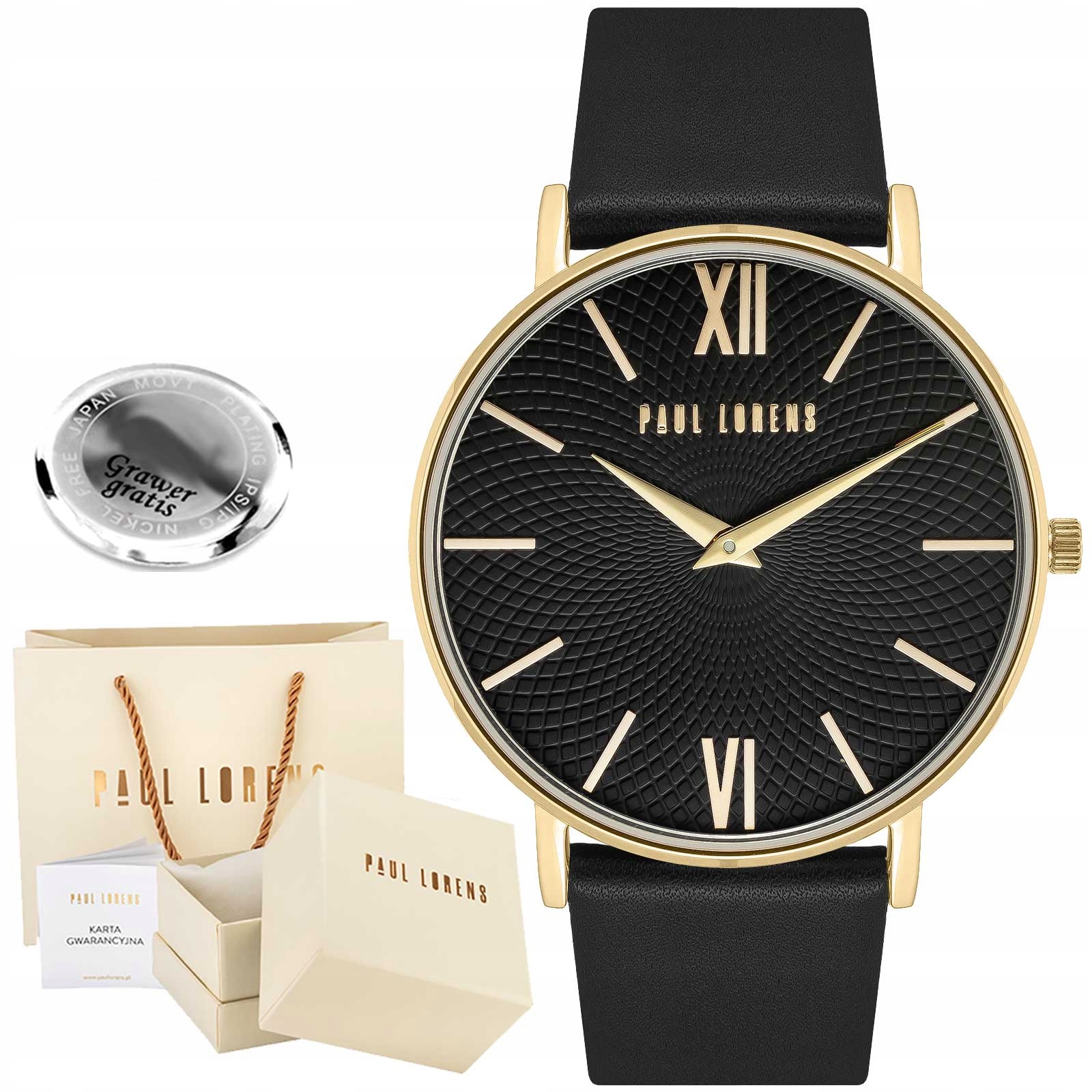 Dámské hodinky Paul Lorens Alleta Kolor stylový ciferník Kožený box Gravírování
