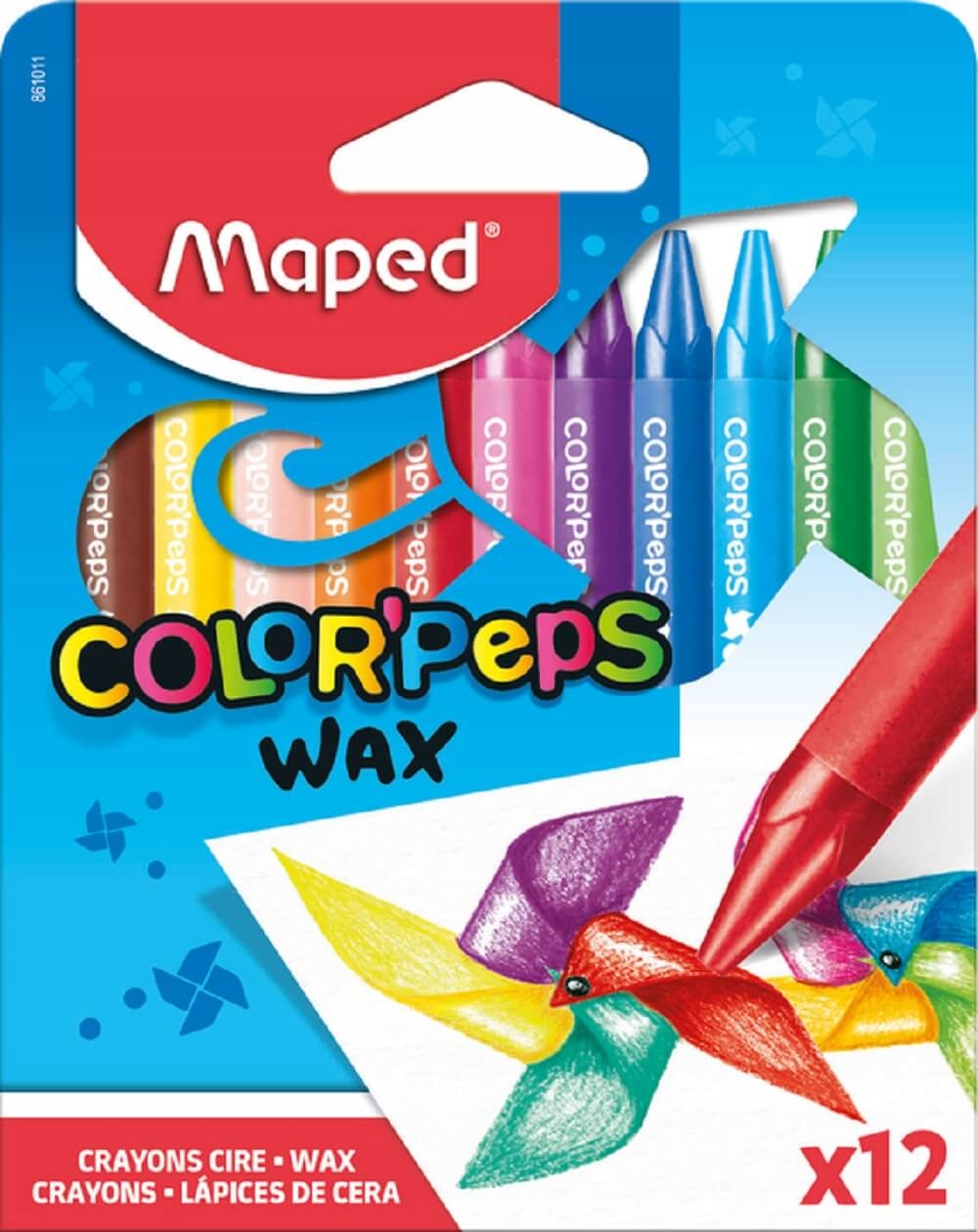 

Kredki świecowe trójkątne 12 kol. Colorpeps Maped