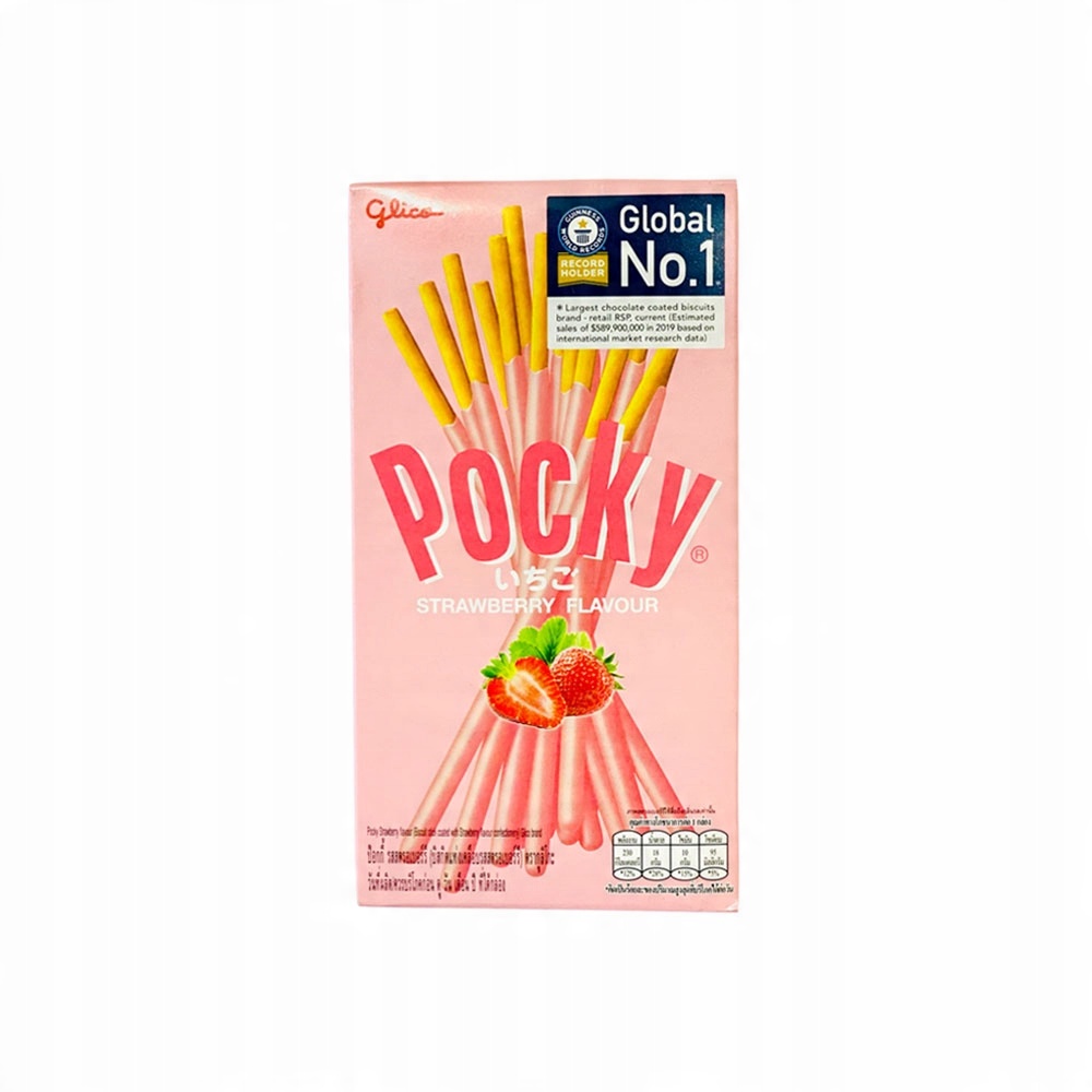 

Paluszki Pocky Truskawkowe 45g Glico
