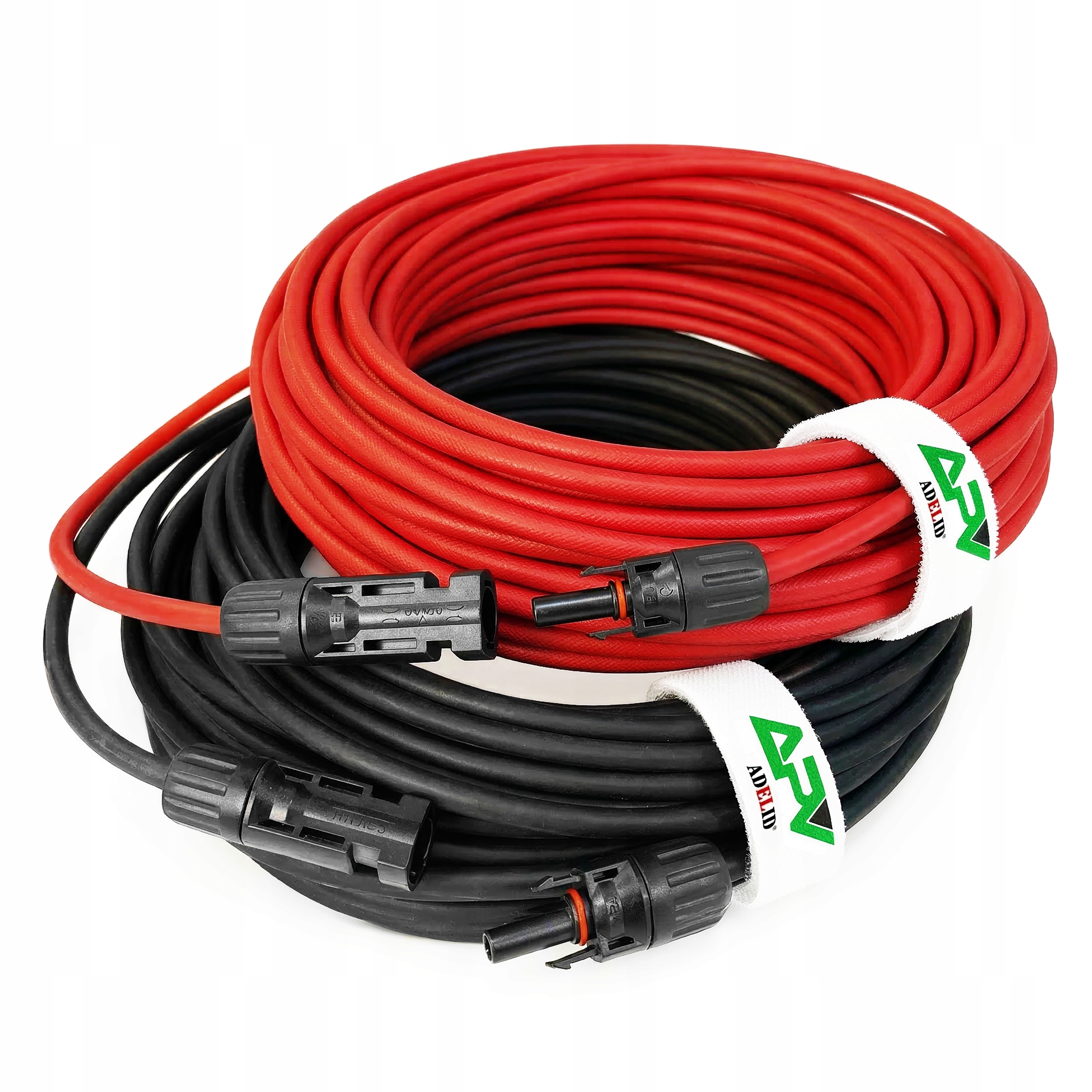 Przedłużacz Kabel Zestaw 2x10M Czarny Czerwony 6MM2 Pv Kompatybilny Z MC4