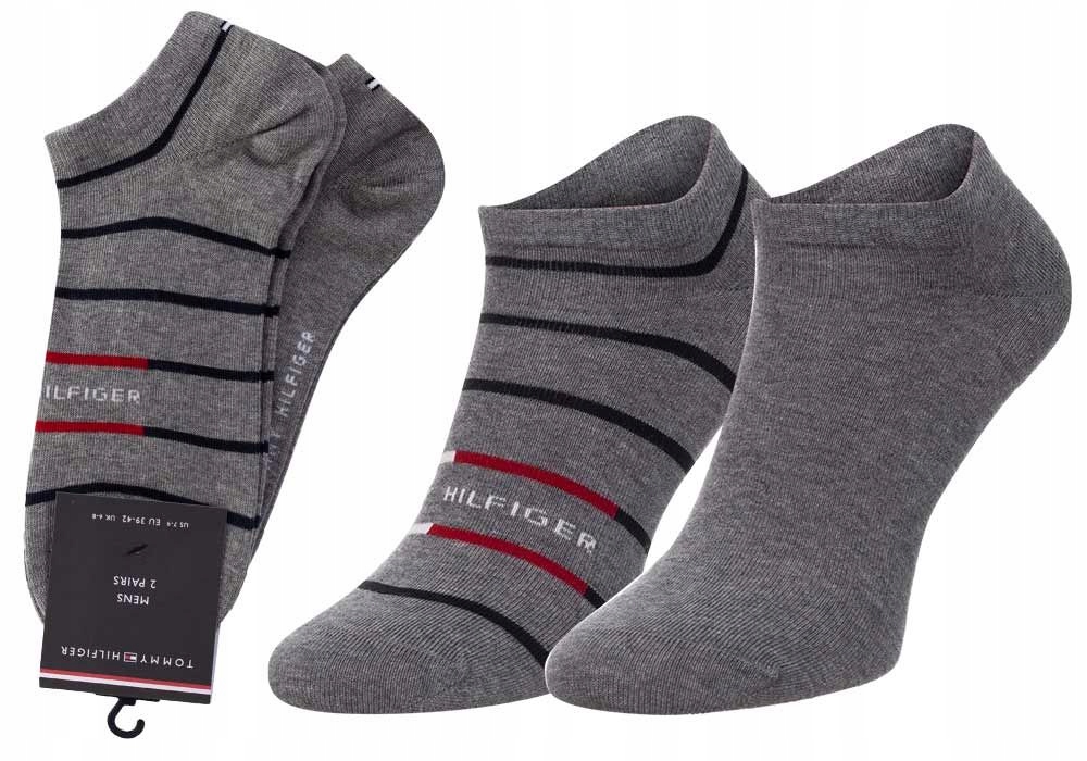 

Tommy Hilfiger Męskie Stopki 2 Pary Grey r. 39-42
