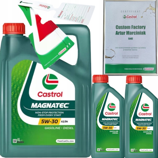 Castrol Magnatec 5W30 A3/B4 6L Vw 502 00 505 00 Zawieszka