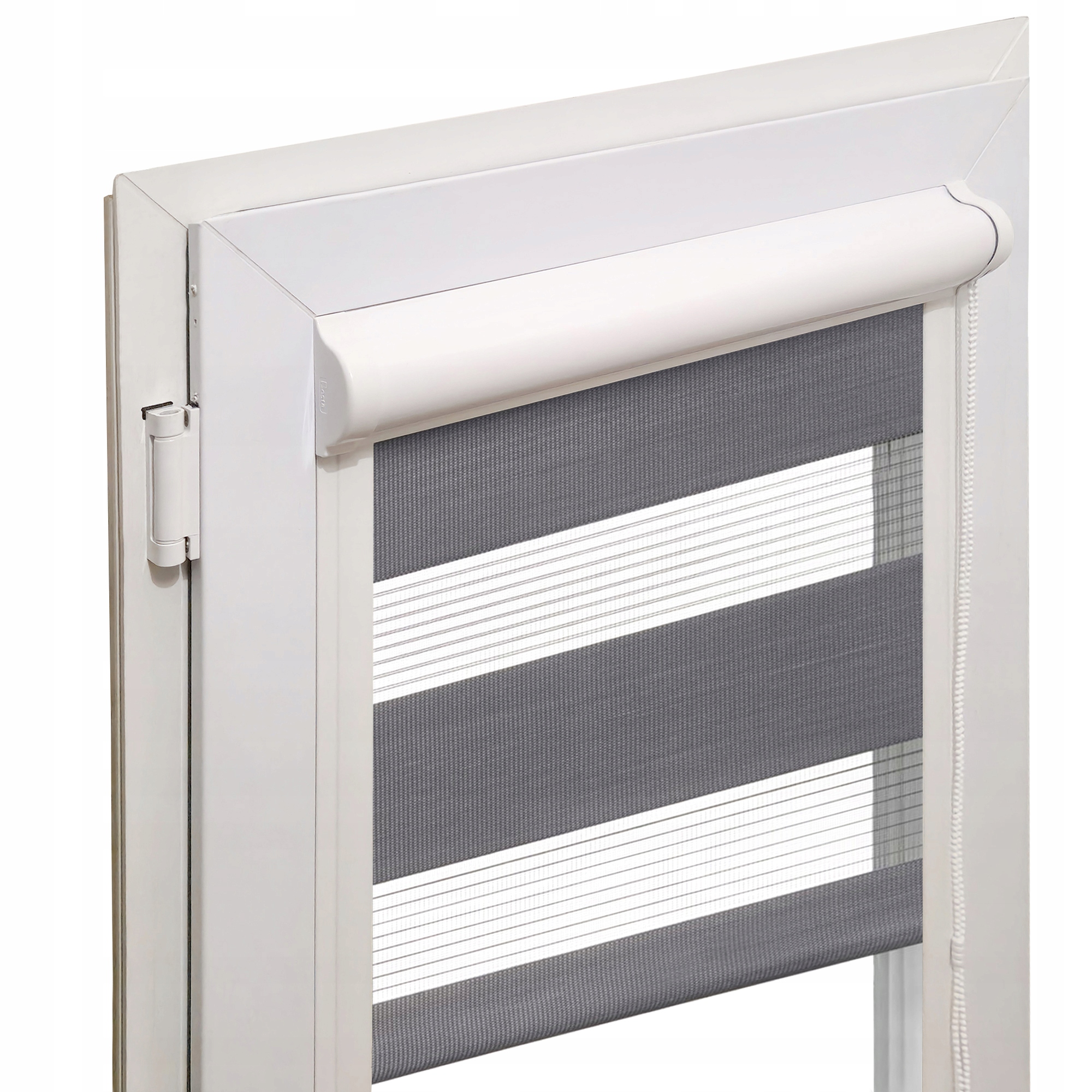 ROLETA DZIEŃ NOC W KASECIE ALUMINIOWEJ 68x150 CM NA WYMIAR BEZ WIERCENIA