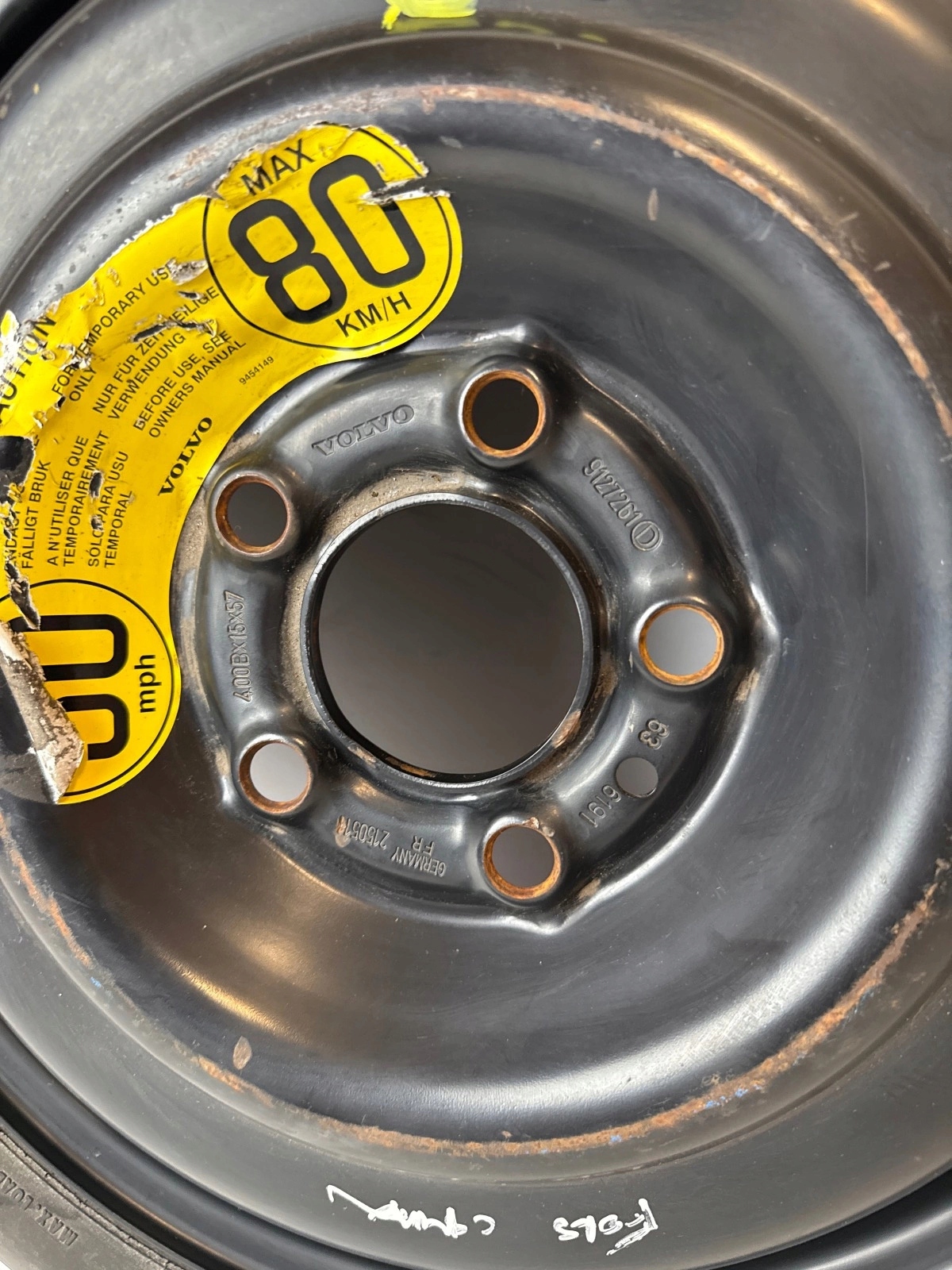 wheel spare Volvo S70 V70 and 5/108mm 115/70/R15 ET57