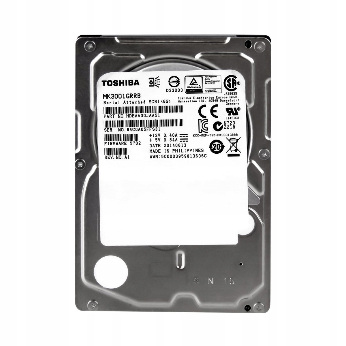Toshiba 300GB 15K 32MB SAS-2 2.5" Hdd (Pevný disk) MK3001GRRB