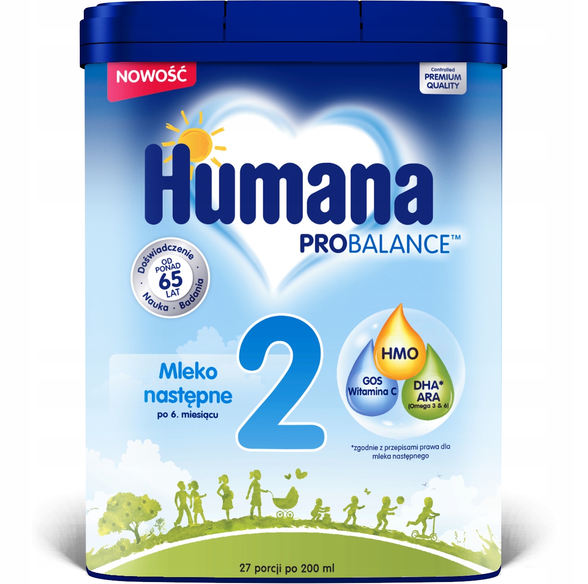 HUMANA 2 HMO MLEKO NASTĘPNE 6m+ 4x750g 4PAK Marka Humana