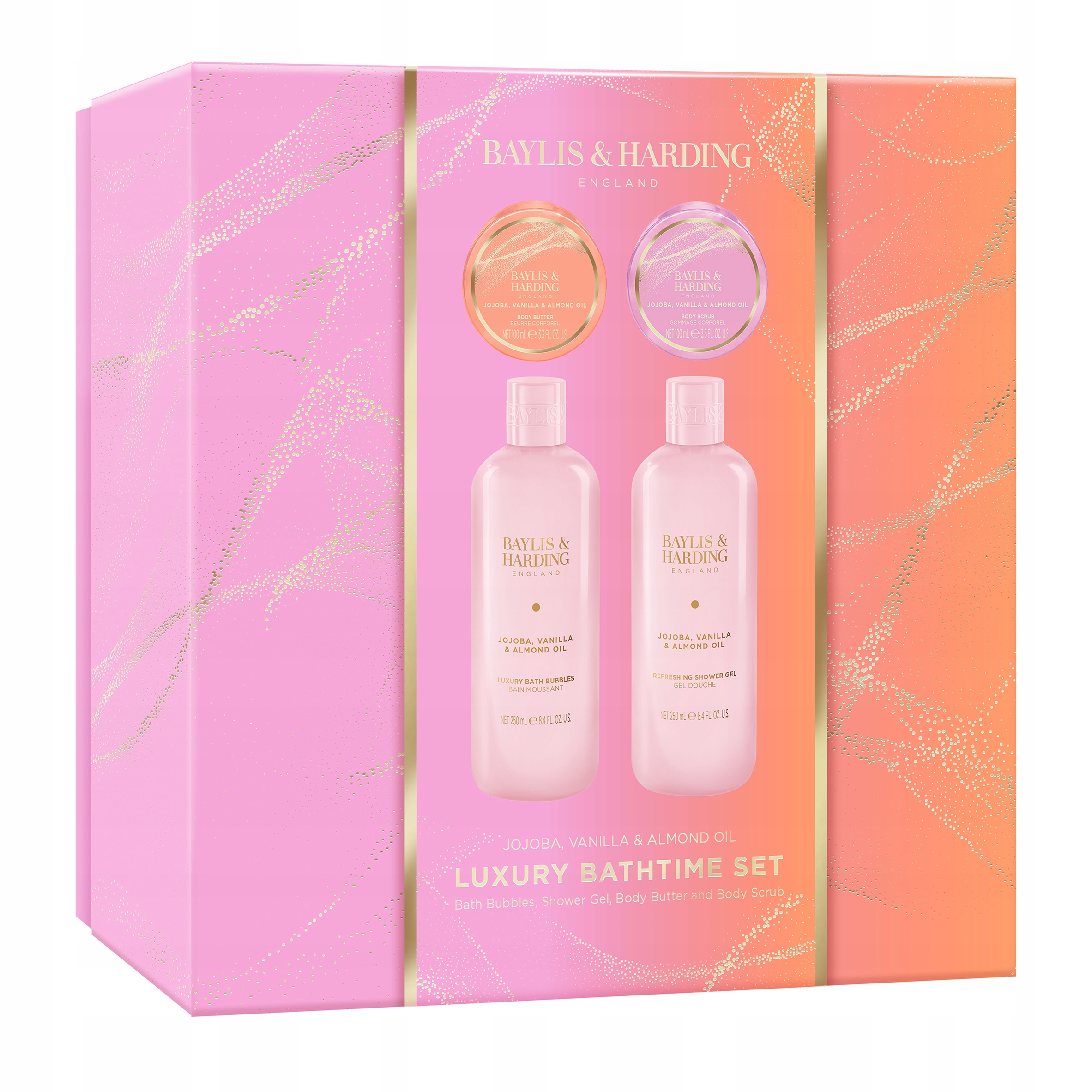 Baylis & Harding Dárková Sada kosmetických přípravků 4v1 Vanilka Jojoba Spa