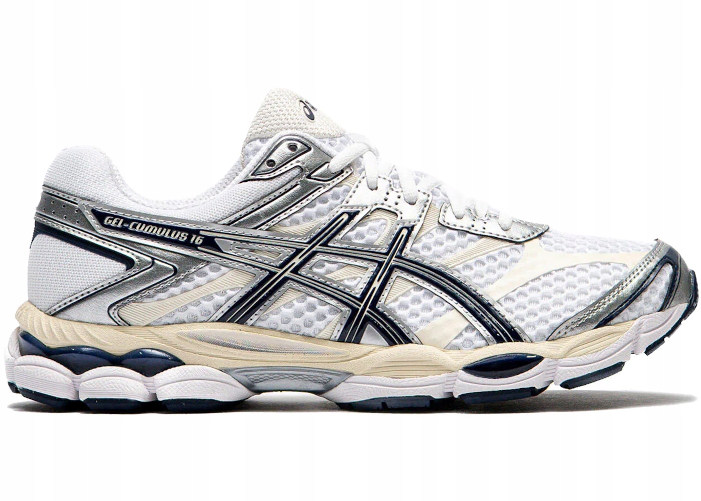 Asics Gel Cumulus 16 bílý, tmavě modrý, pánský, 1203A733-103 48