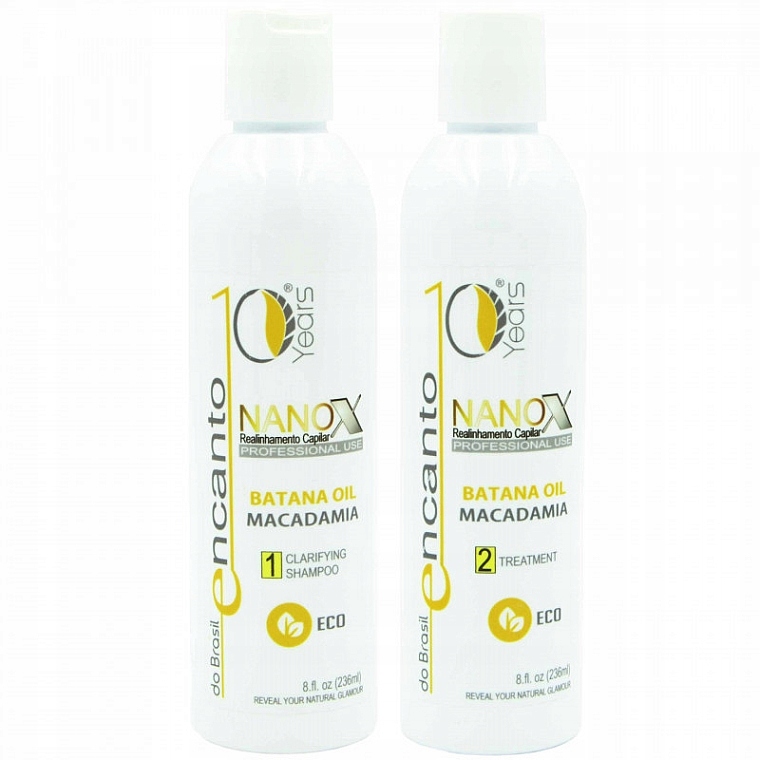 Encanto Do Brasil Nanox Sada pro keratinové narovnání vlasů 2x236 ml