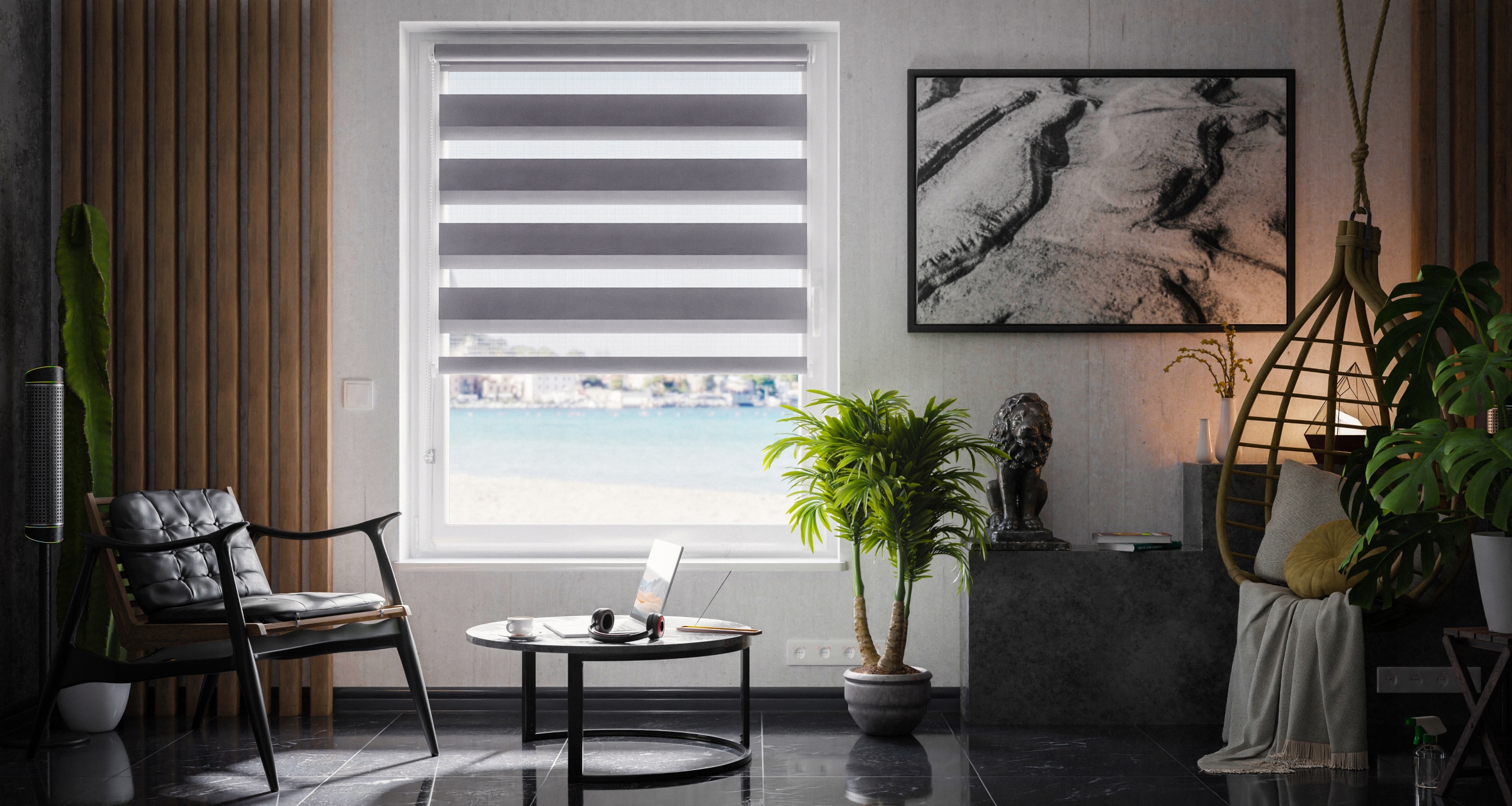 ROLETA DZIEŃ NOC BEZINWAZYJNA NA WYMIAR 61x230 cm Stan opakowania oryginalne