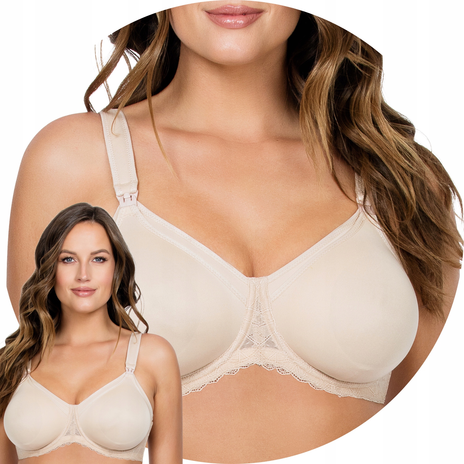 Parfait NB502 bare Podprsenka pro krmení měkká béžová Soft 75J