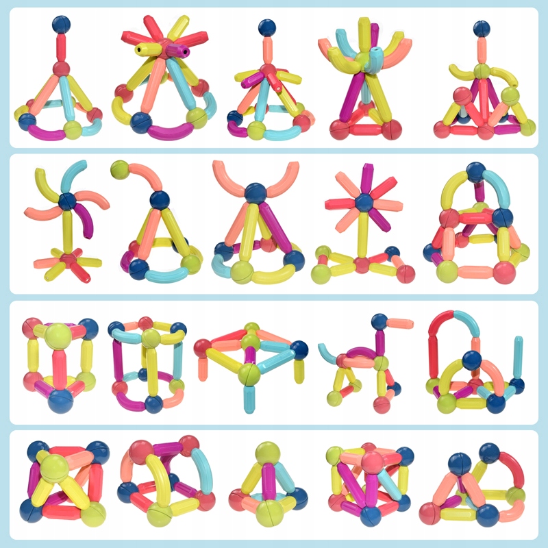 XXL KLOCKI MAGNETYCZNE EDUKACJA MAGNETIC STICKS 78 Certyfikaty, opinie, atesty CE