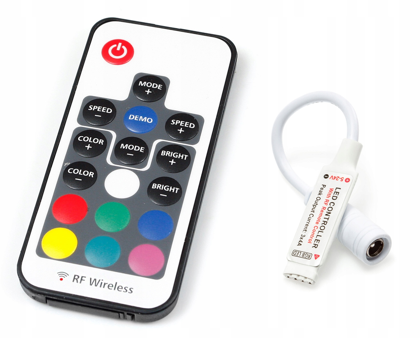

Kontroler Sterownik Do Taśma Led Rgb Pilot Rf 144W