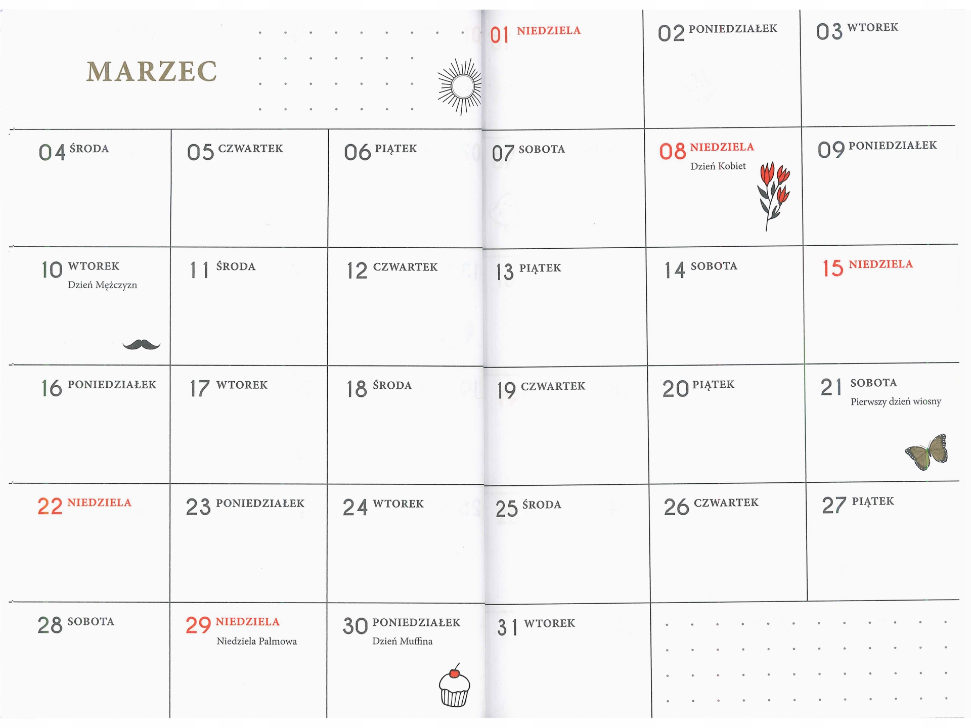 INTERDRUK Kalendarz SZKOLNY 2025/2026 TYGODNIOWY Planer A6 192 TO CHERRIES Producent Interdruk