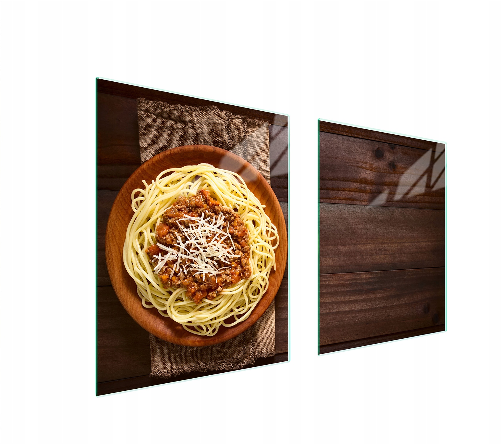 Skleněná Ochranná Deska Na Sporák 85x52 Jídlo Tvrzené Sklo