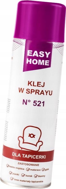 

Klej do tapicerki w sprayu do tkanin gąbki metalu