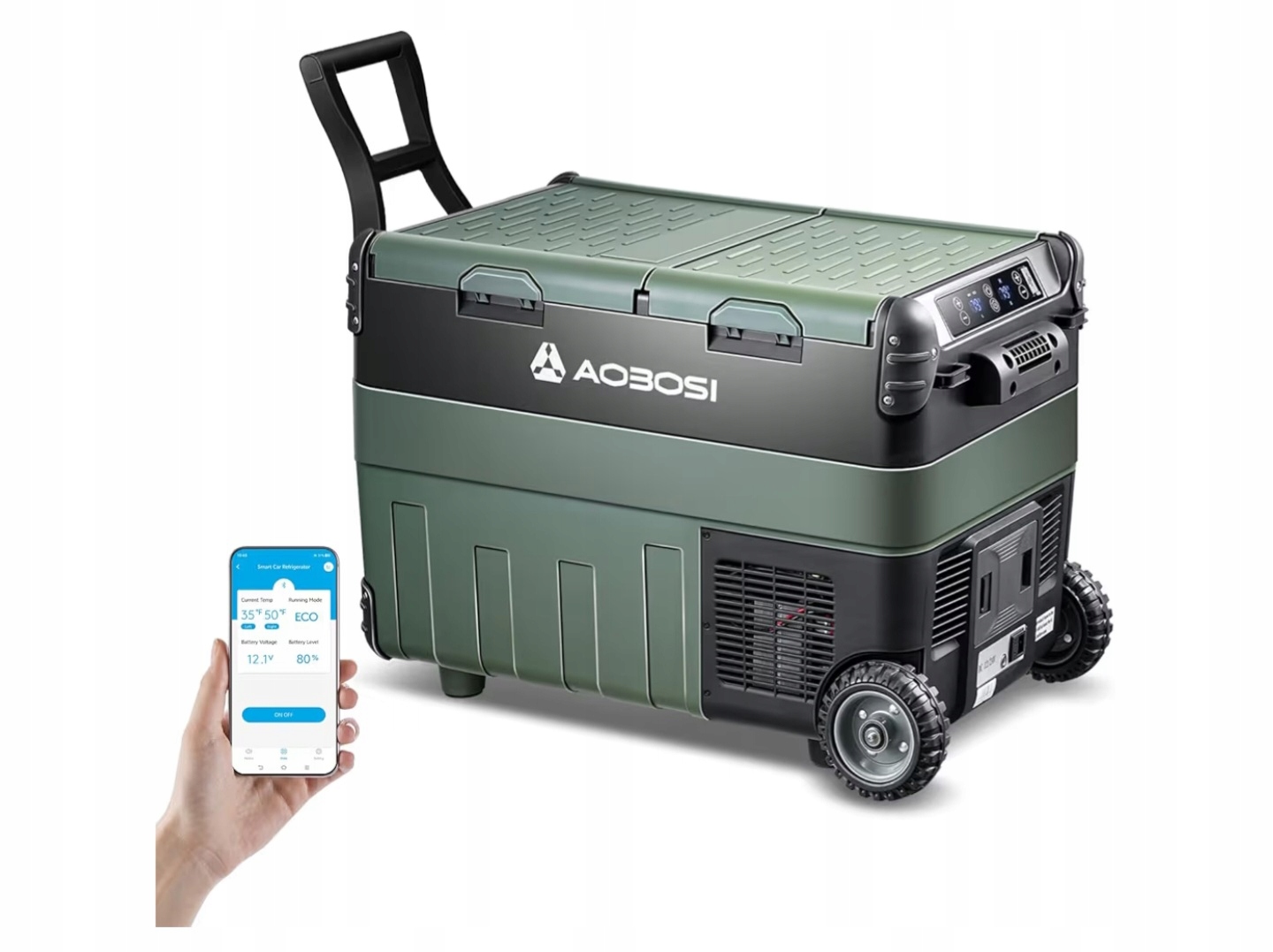 Kompresorová Chladnička Automobilová 12/24/230V Mraznička 42L Aobosi