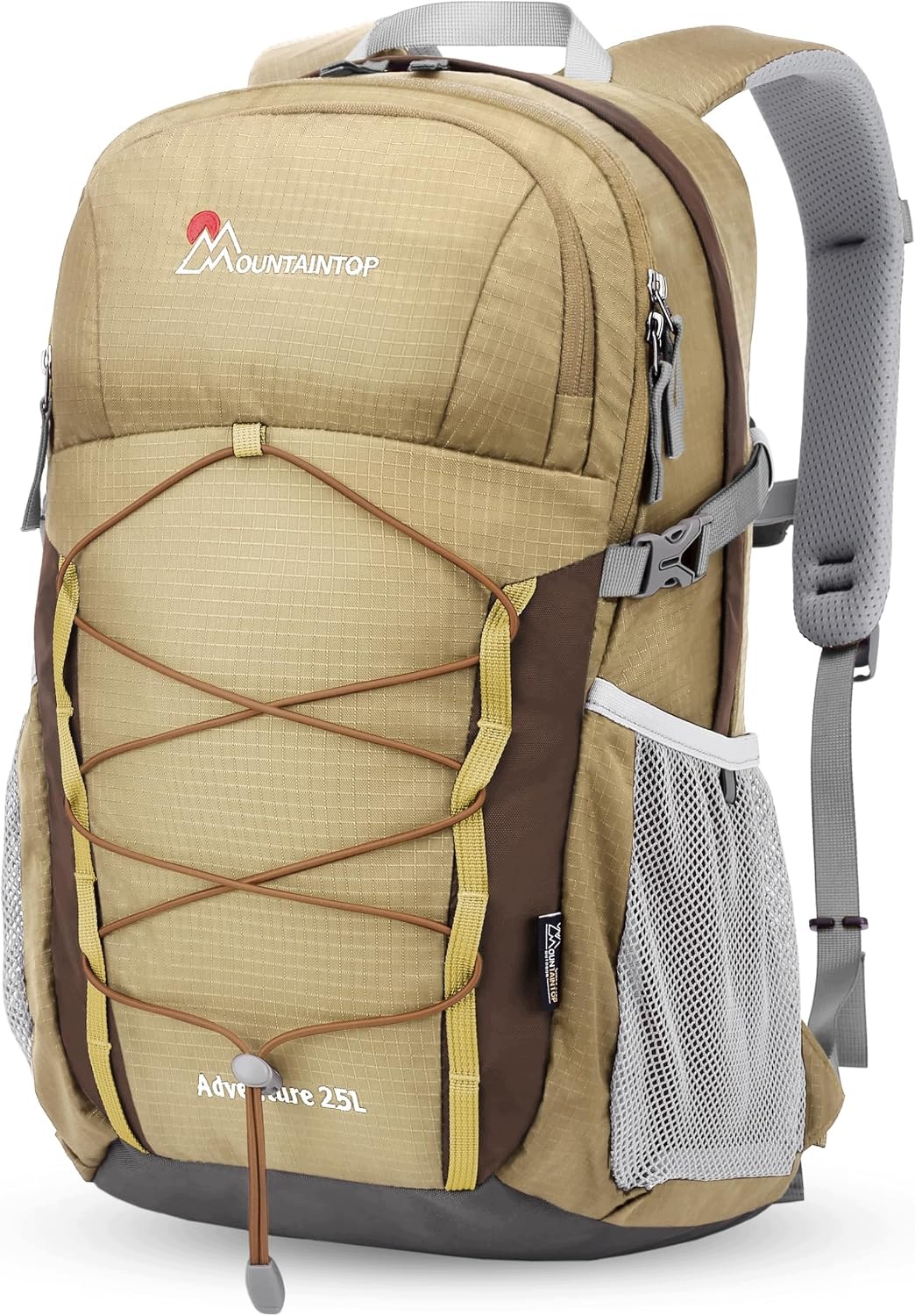 Plecak turystyczny 25 l Mountaintop na wędrówki kawowy brąz