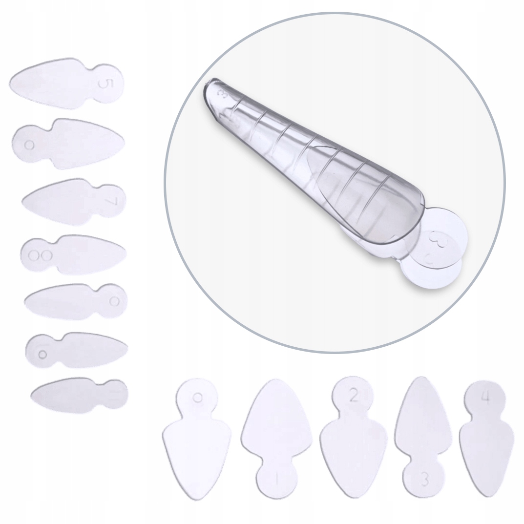 Formy Silikonowe Do Dual Form Frencha 12 szt - Migdał Krótki