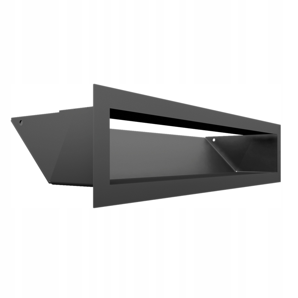 Krbová mřížka Luft 90x400 45s grafitová 9x20 grafitová slim deska