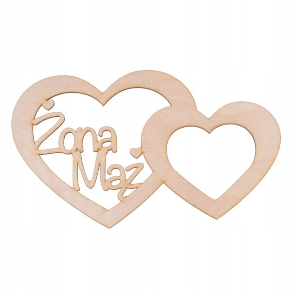 Srdce Manželka Manžel z překližky, svatba, svatební hostina