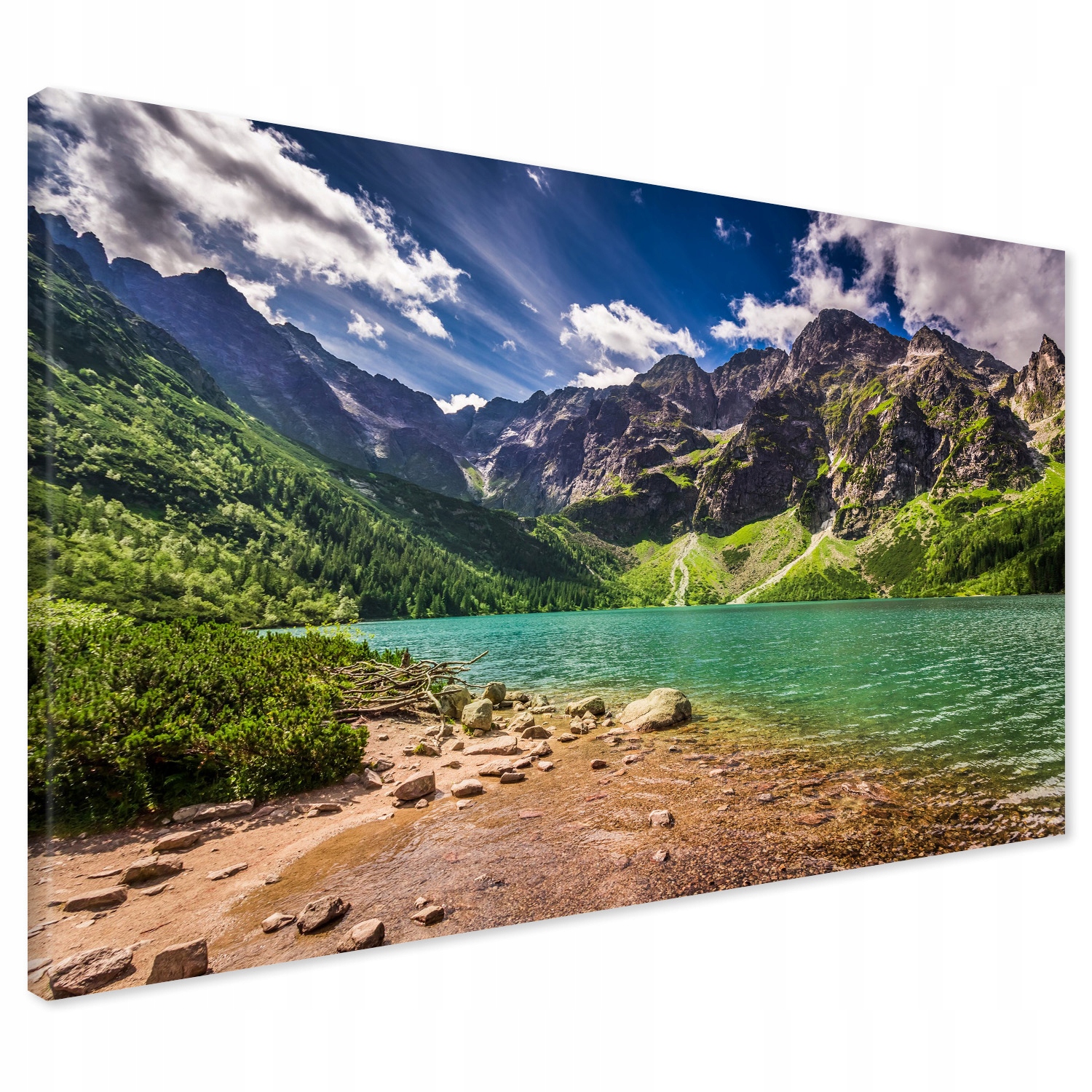 

Obraz na płótnie góry jezioro tatry 100x70