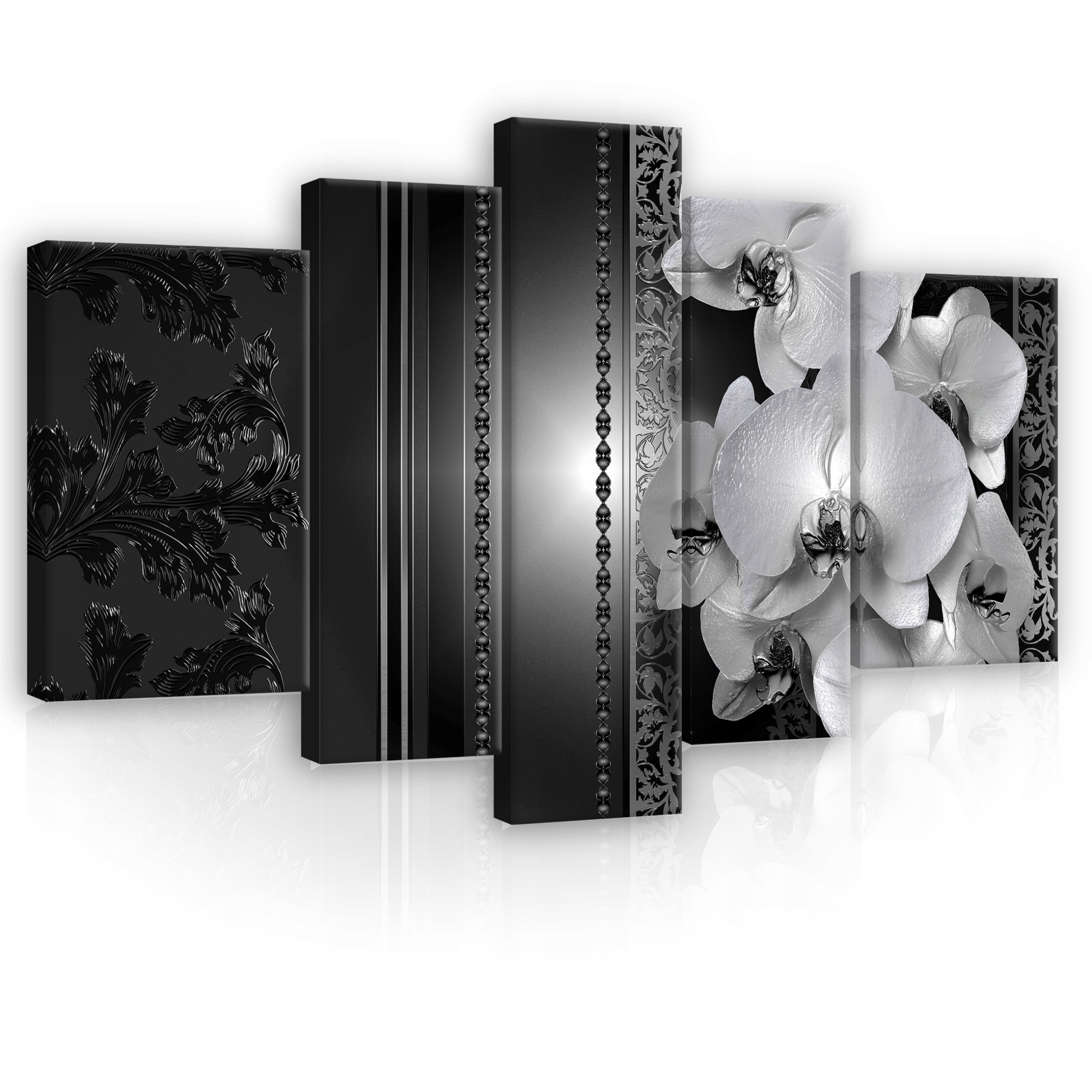 Obraz Orchidej na plátně 5 dílů Obývací pokoj 170x100