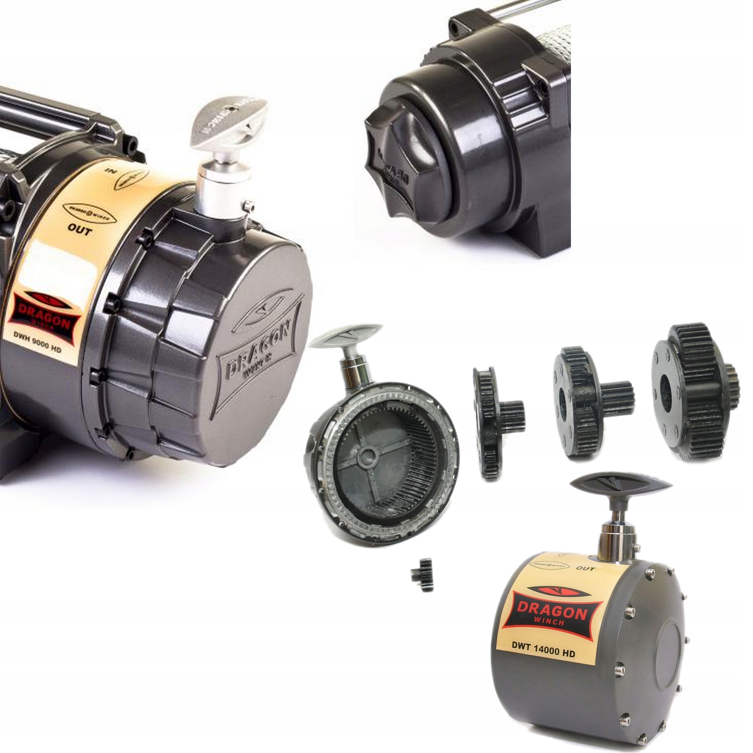 Premium Kompletná prevodovka navijaka Dwh 9000-15000 Dragon Winch