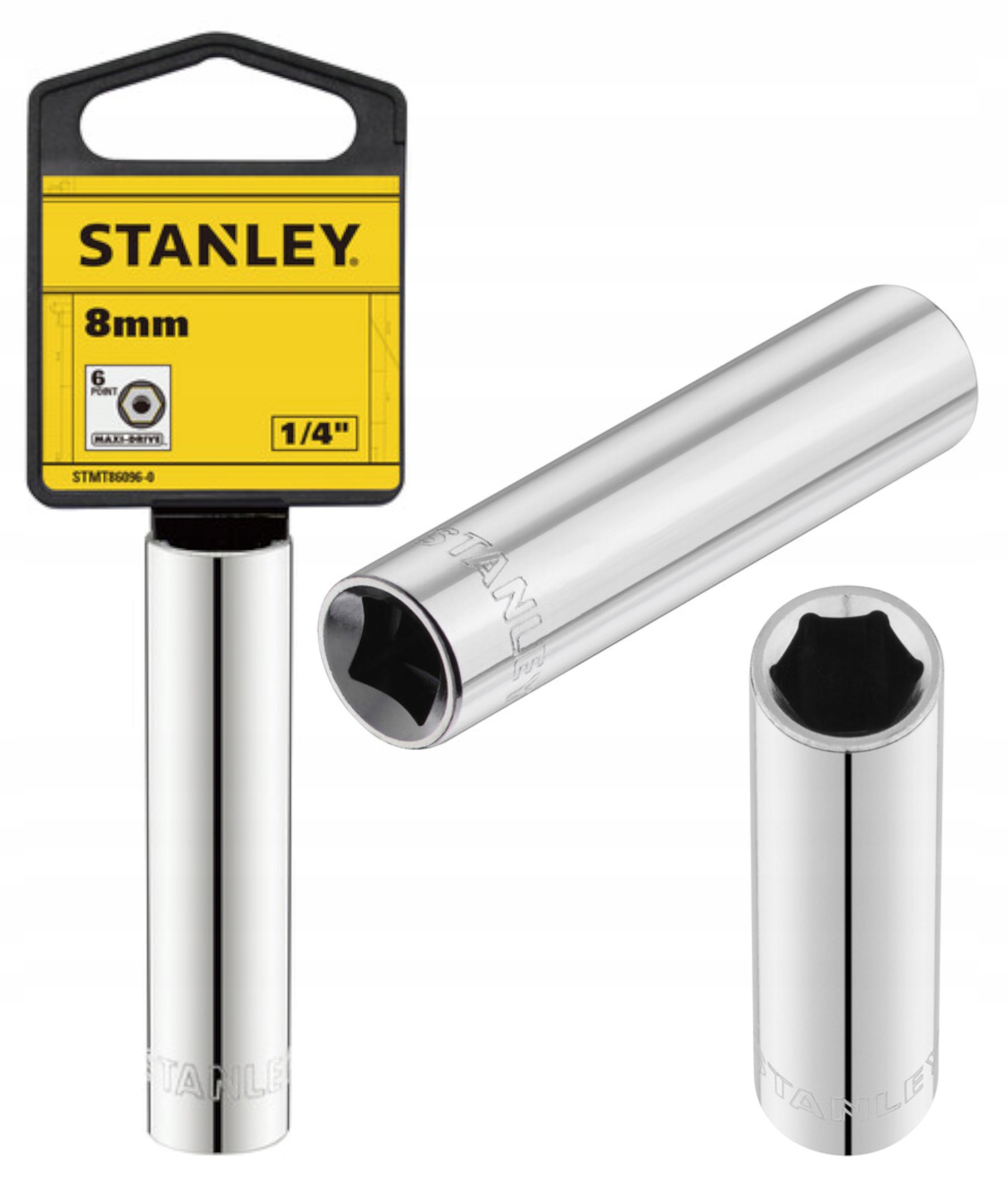 

Stanley Nasadka 1/4'' Długa 6KĄTNA 8mm STMT86096-0