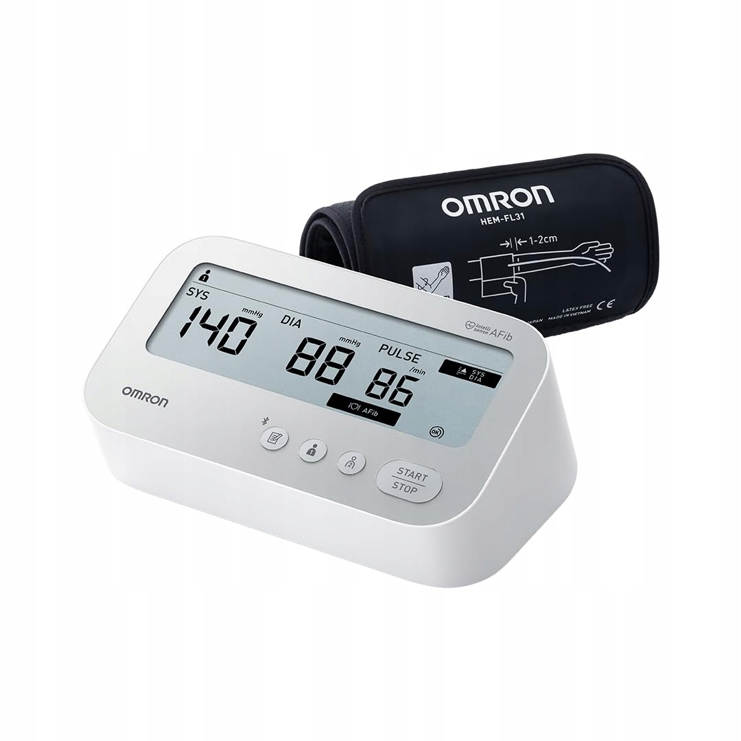 Ciśnieniomierz naramienny Omron X4 Connect AFib Bluetooth 22-42 cm 1 szt