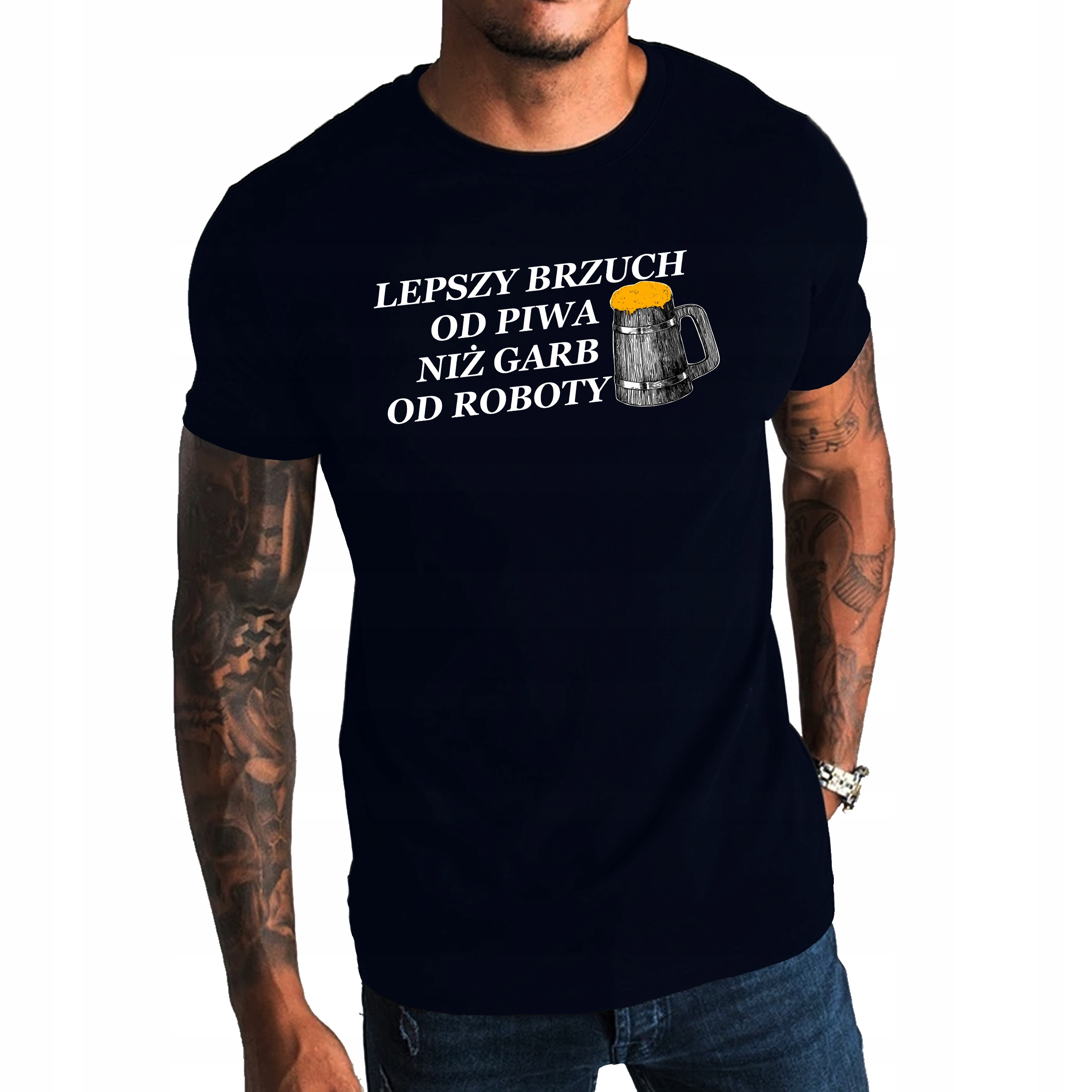 

Koszulka męska Lepszy Brzuch Od Piwa Niż Garb 4XL