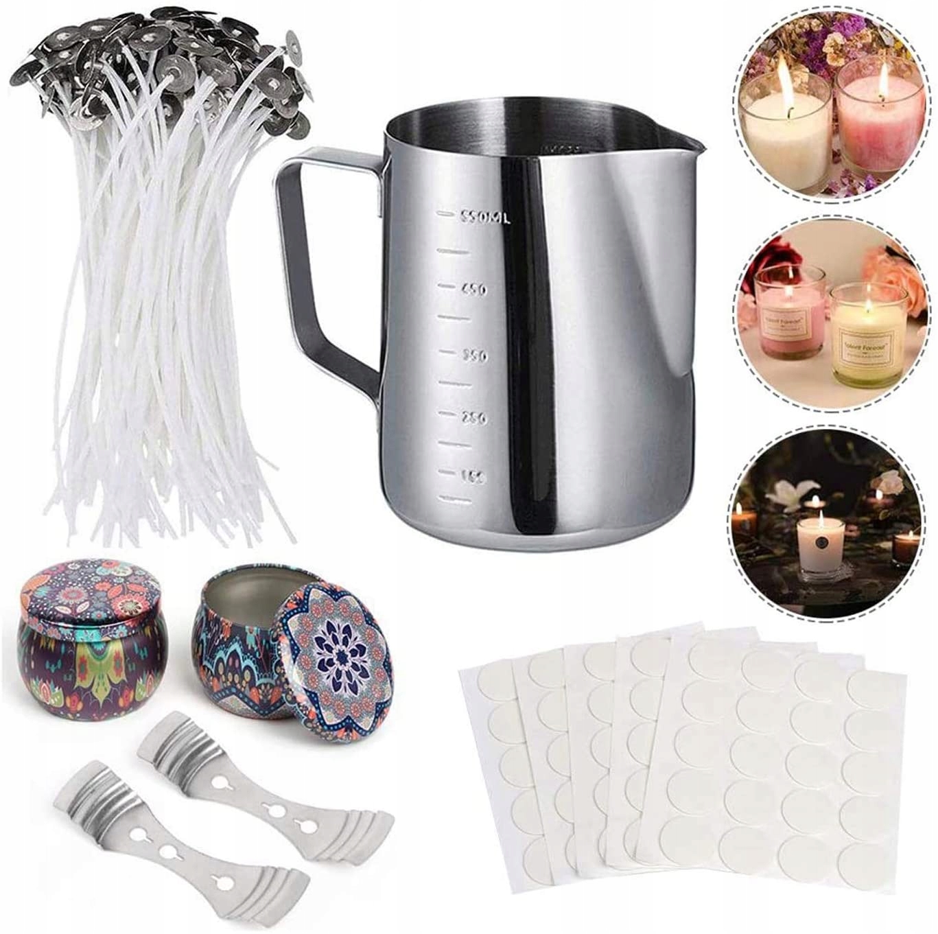 Sada Na Výrobu Svíček Kreativní 550ML Non-toxic