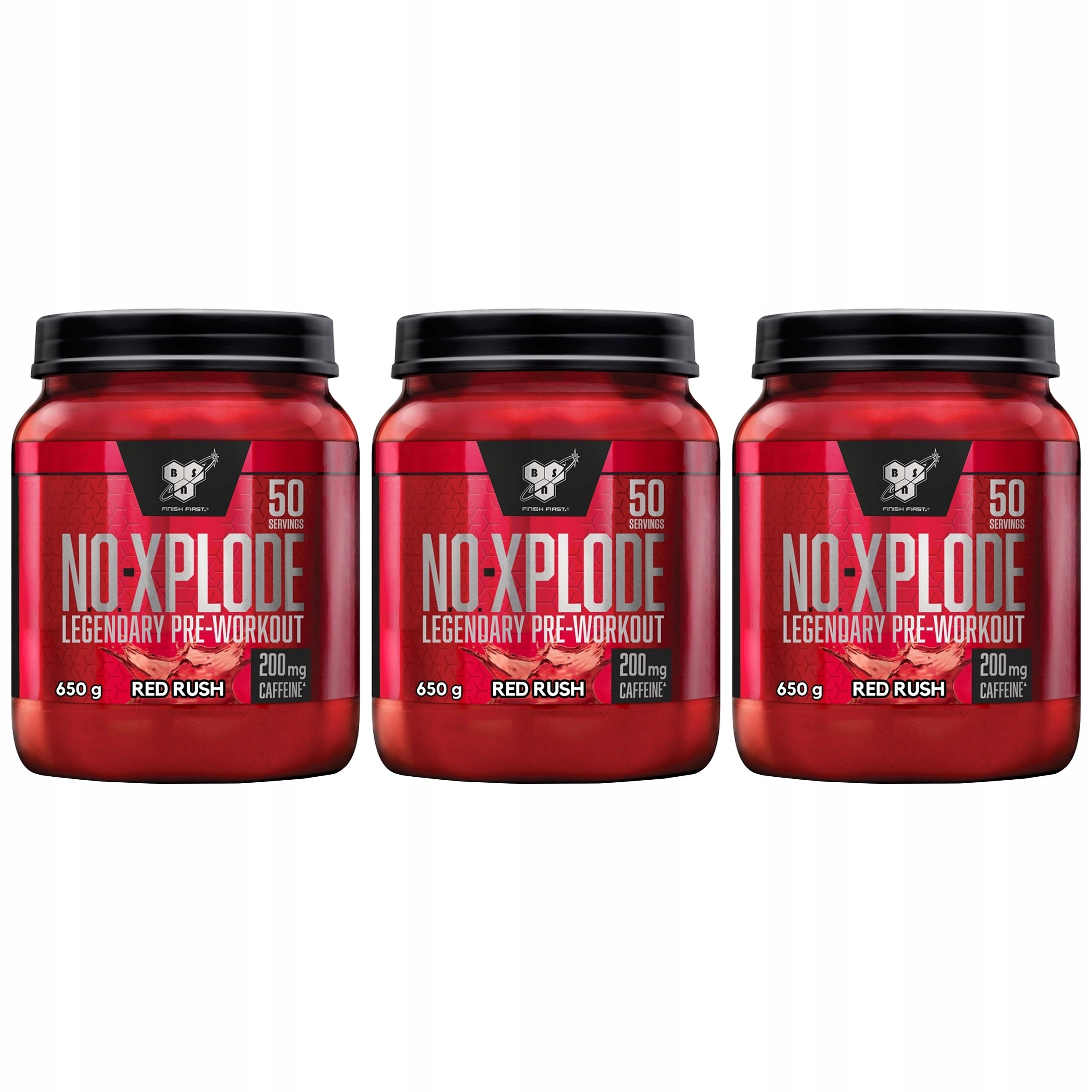 3x Předtréninkovka energie síla vytrvalost kofein 200 mg 650 g Bsn