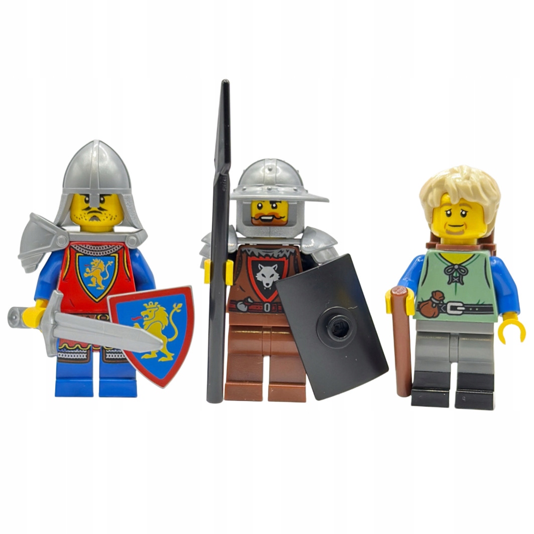 Lego Castle balíček minifigurky 3 kusy figurek Wolfpack Herb Lev 10305