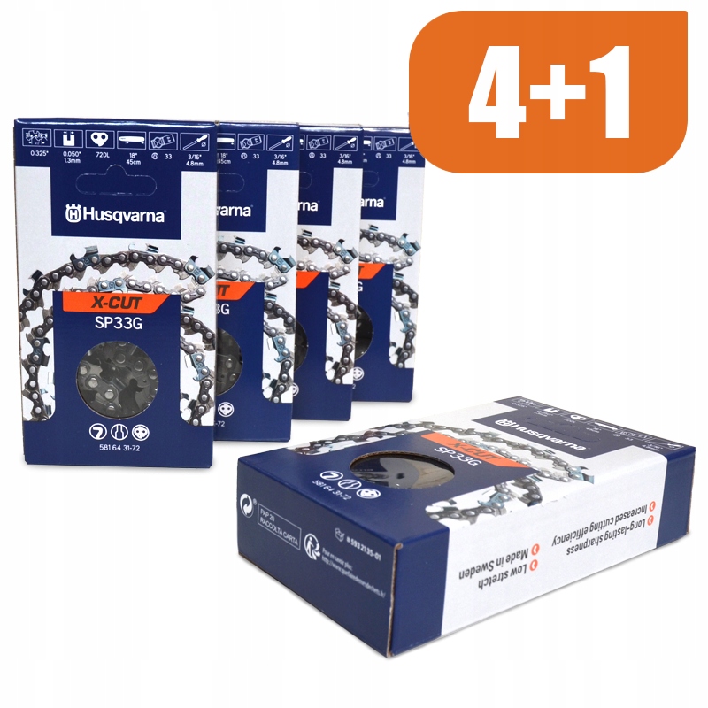 Reťaz X-cut SP33G .325" 1,3 mm 72DL Husqvarna 4+1 Darček!