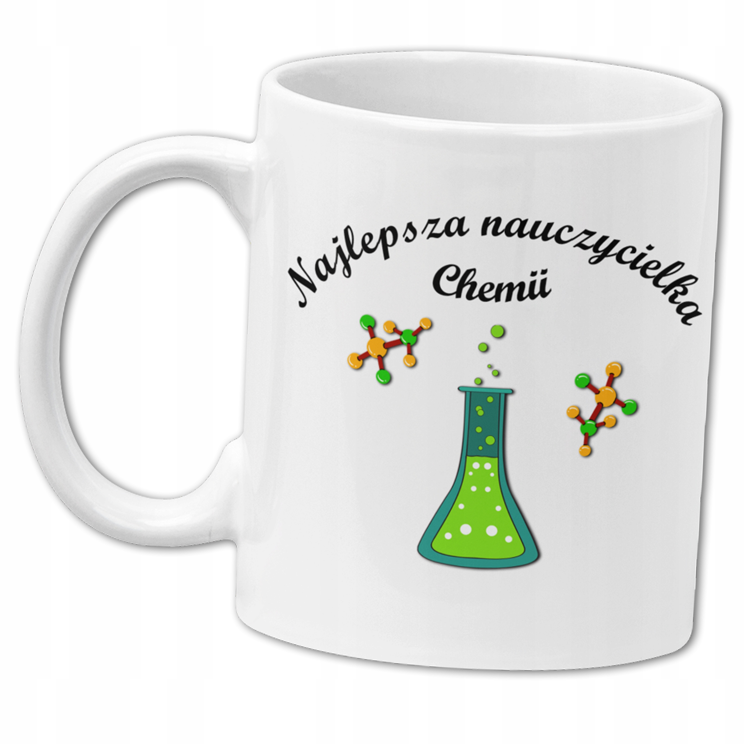 

Kubek dla nauczycielki chemii dzień Nauczyciela