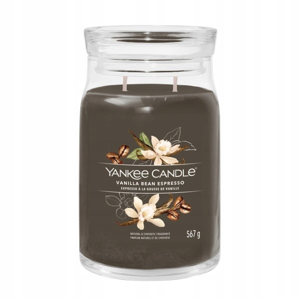 Yankee Candle Vanilla Bean Espresso velká vonná svíčka 567 g