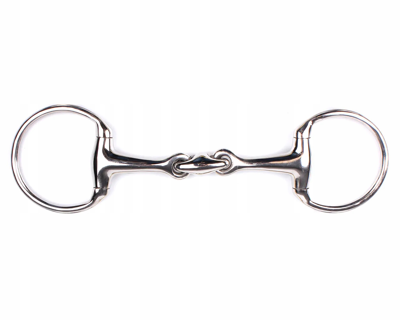 Qhp Wędzidło podwójnie łamane oliwkowe 17mm 14,5cm