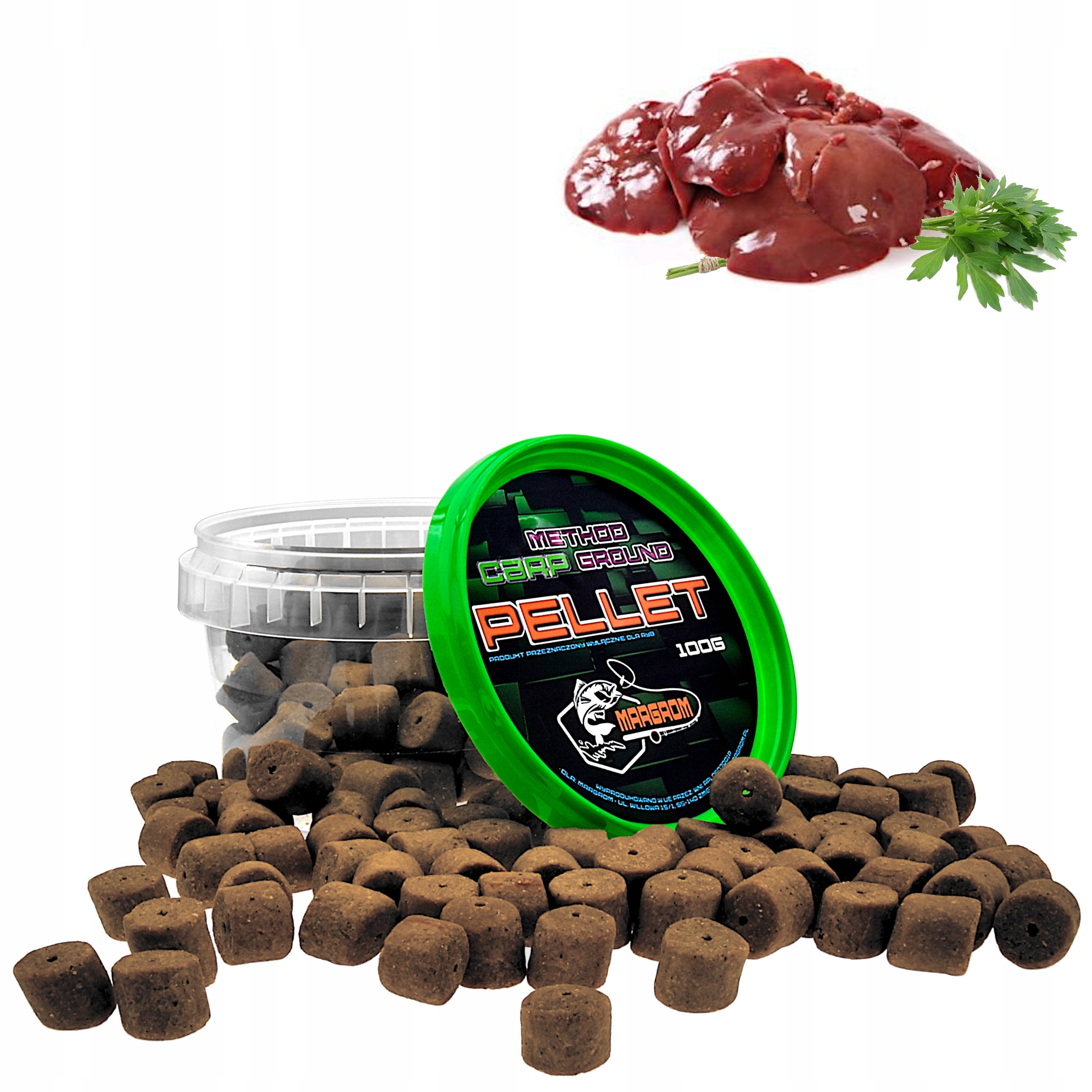 Pellet Haczykowy Margrom 12mm 100g Wątroba