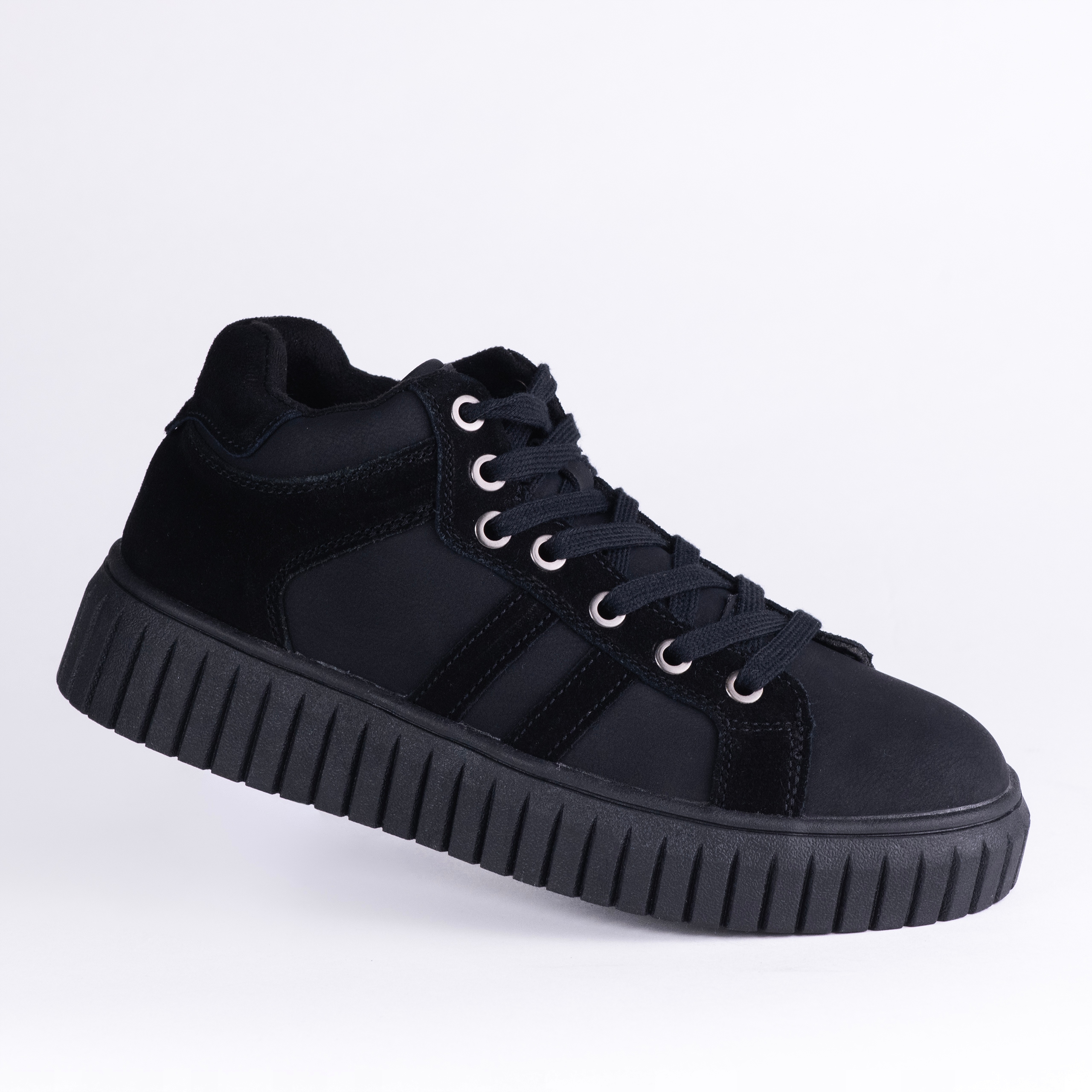 Dámské sportovní boty Goodin GD-XF-158 z lehké zateplené kůže, černé, velikost 37