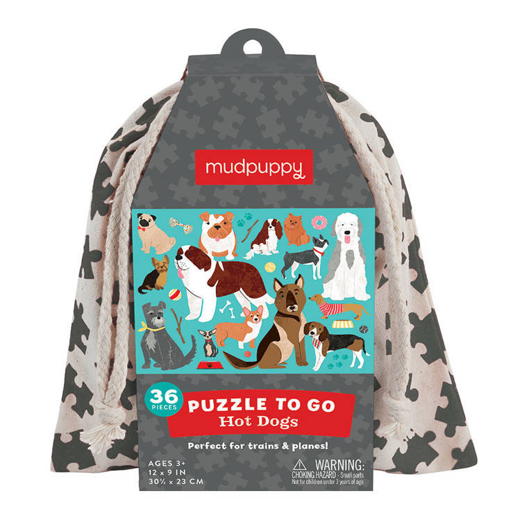 

Puzzle podróżne w woreczku Pieski 36el 3+ Mudpuppy