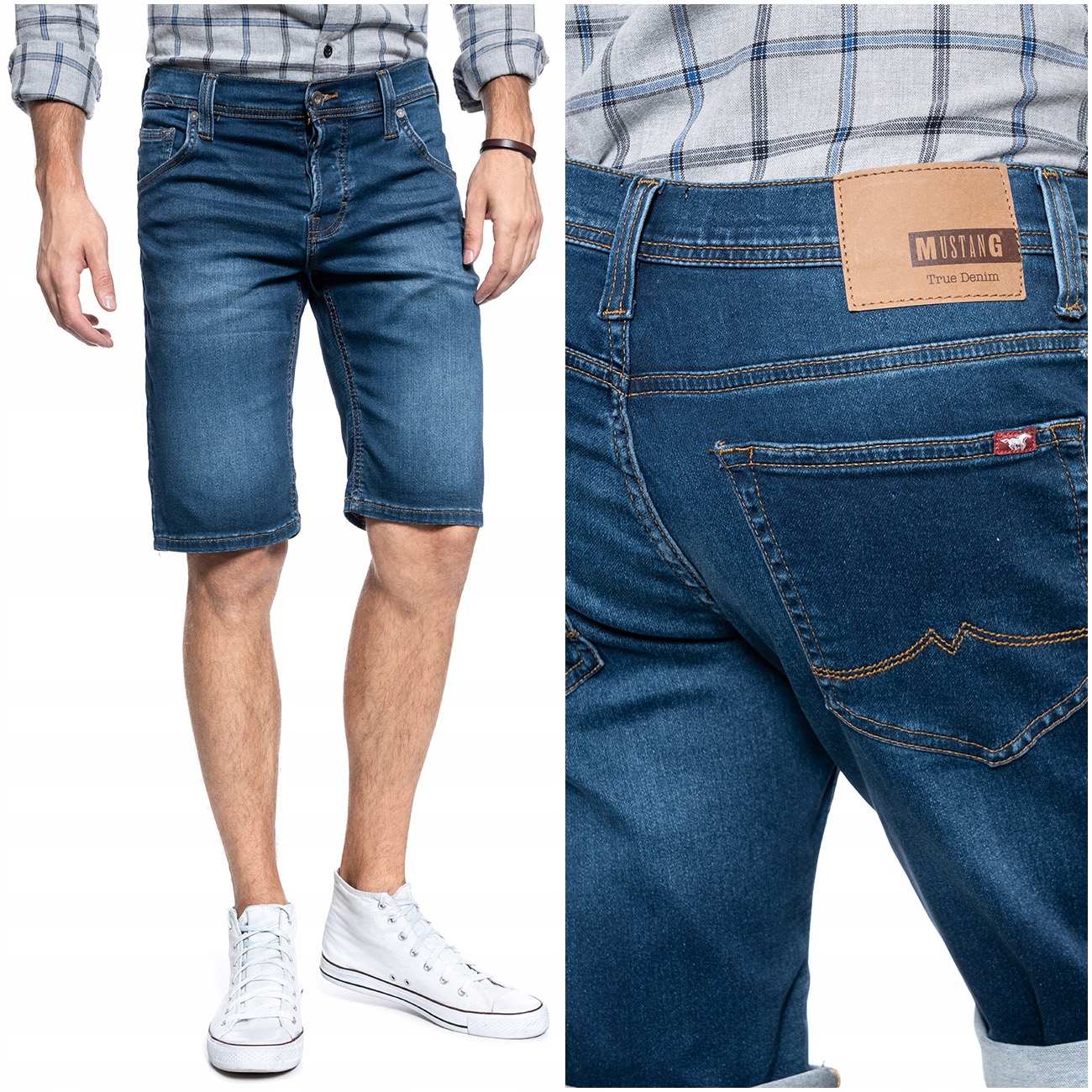 

Mustang Chicago Męskie Szorty Spodenki Jeans W36