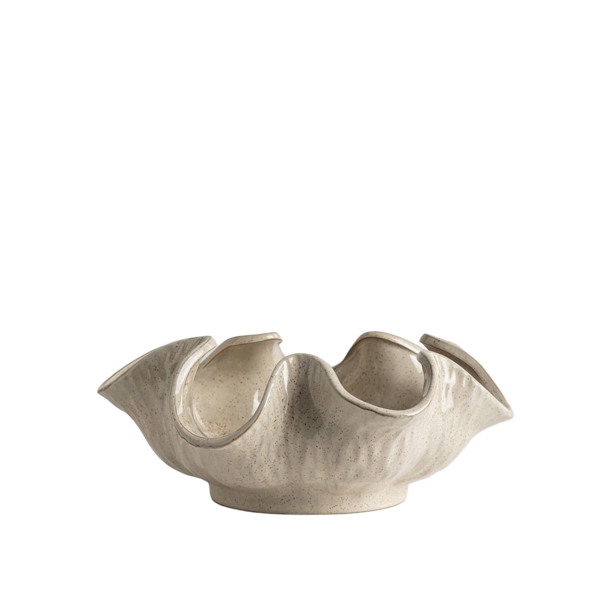 Dekorativní podnos Evania s vlnitým okrajem na základně 29 x 14,5 cm Homla