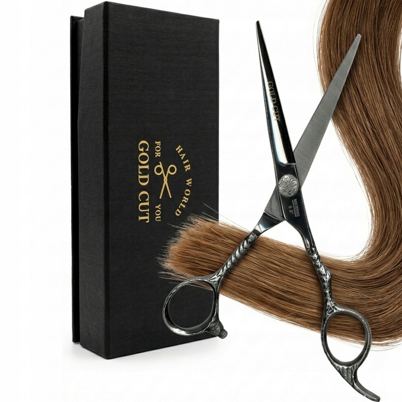 Gold Profesionální Kadeřnické Nůžky Mtk Silver NMAS65 Pouzdro 6,5"