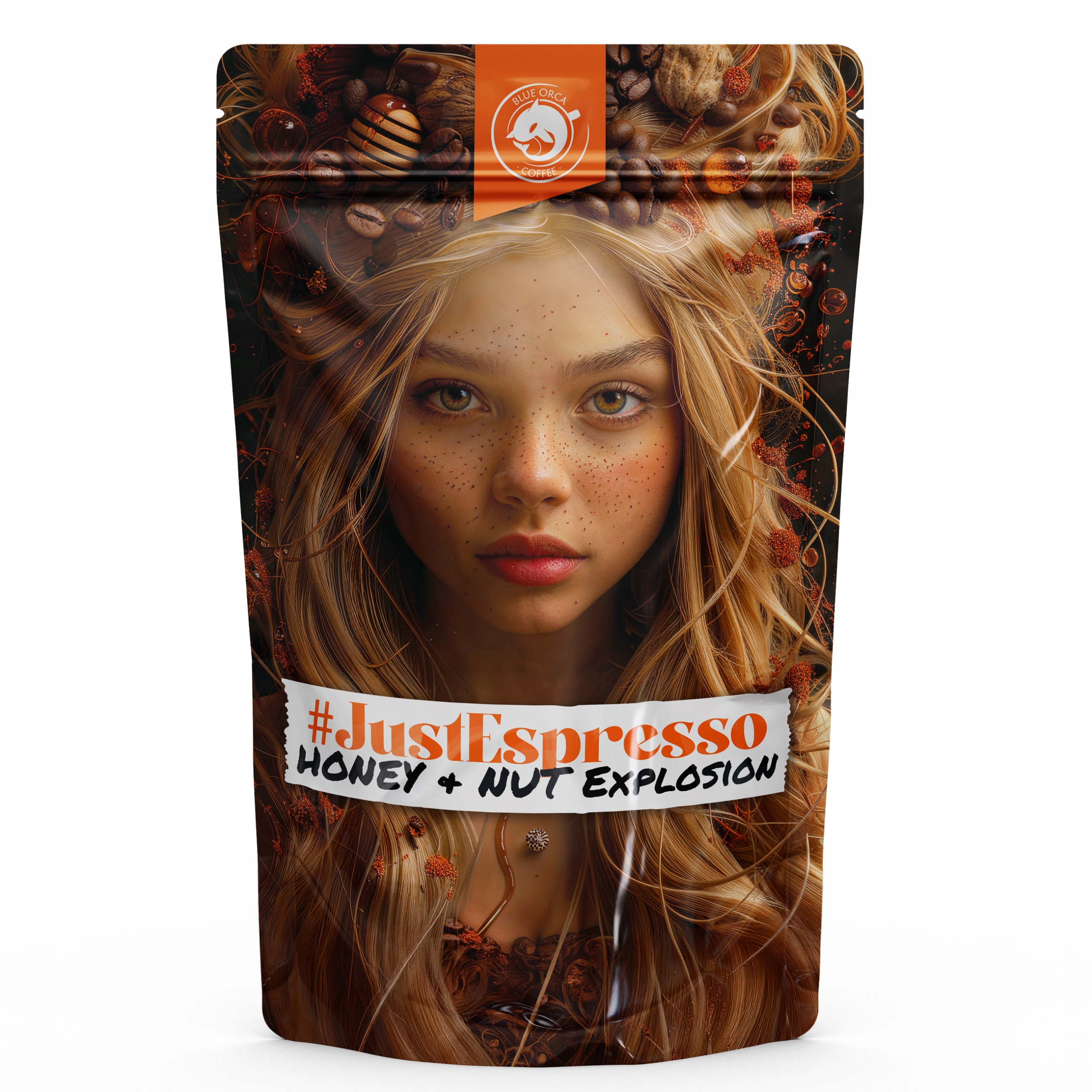 Levně Limitovaná edice speciálních Káva zrn Med & Ořechy 500g Blue Orca Coffee